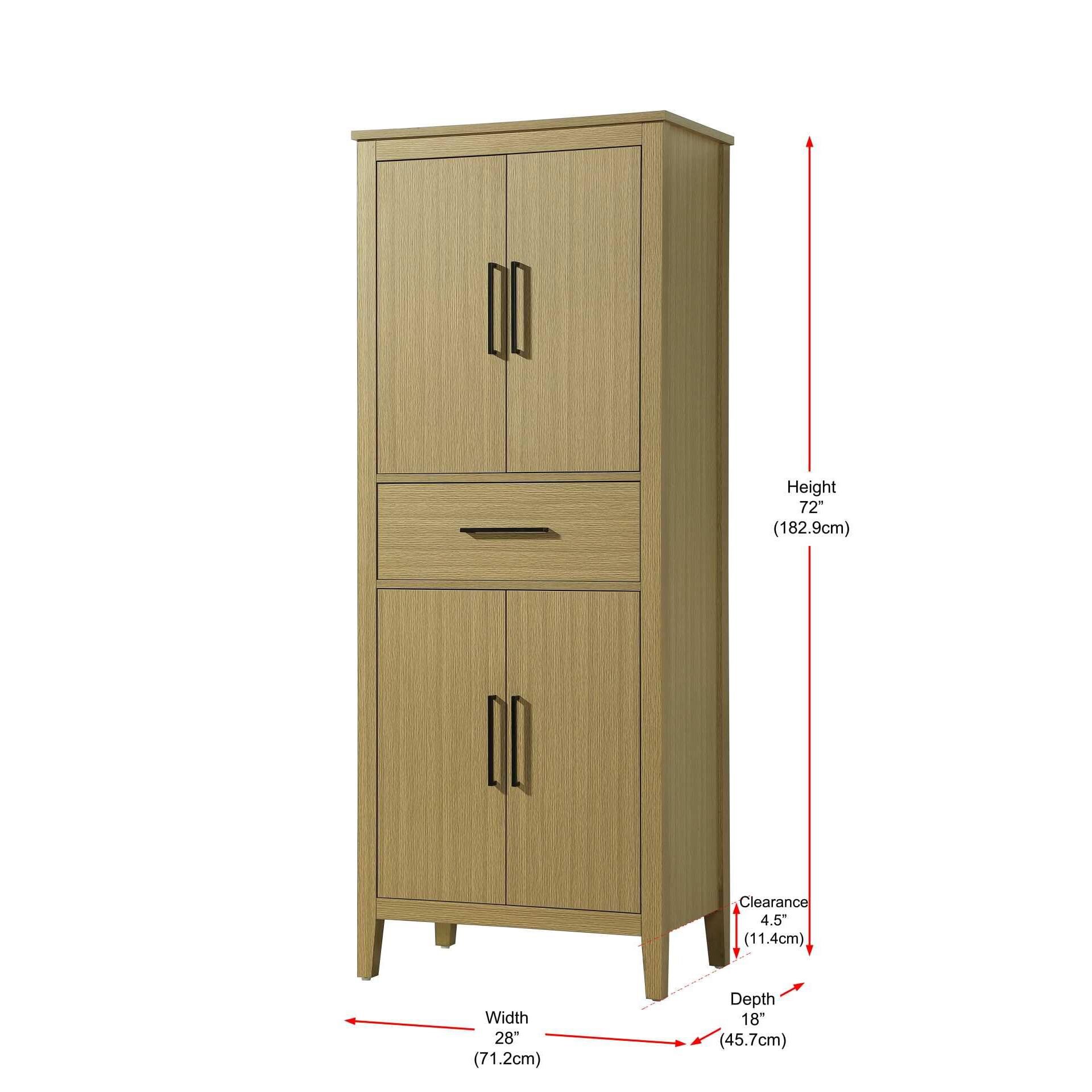 Millie 72 Inch Storage Cabinet by Elegant Decor