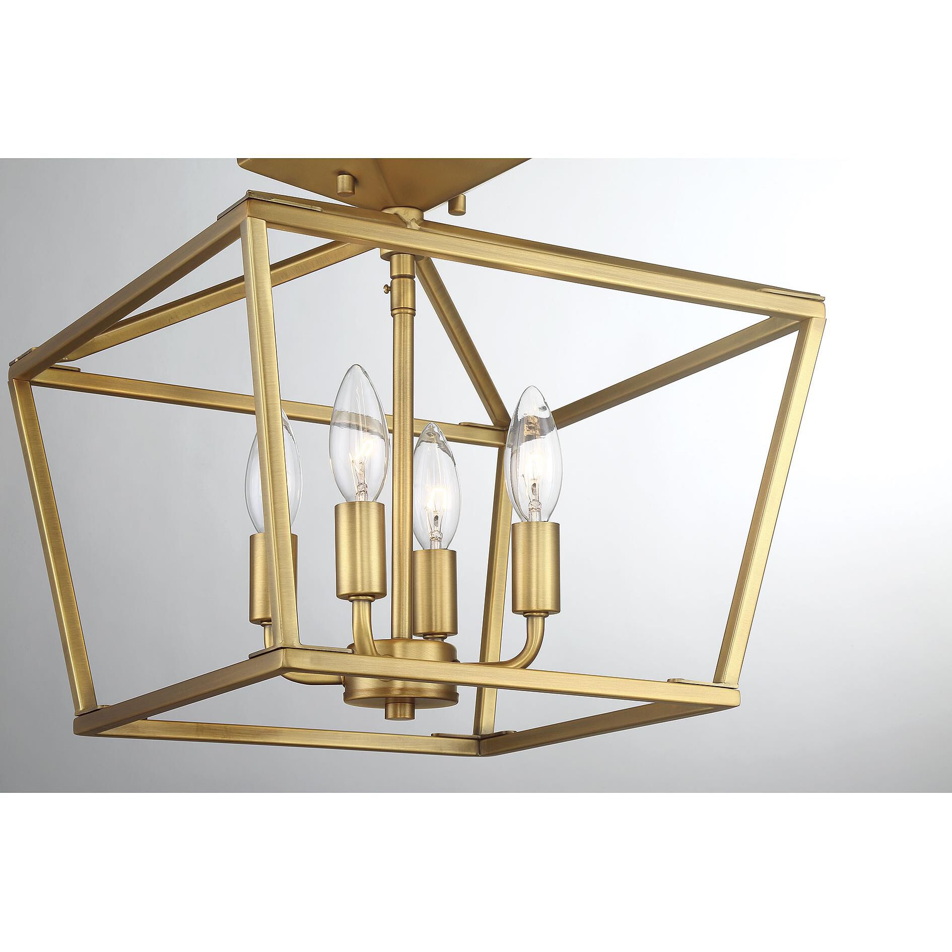 Townsend 13 Inch 4 Light Semi Flush Mount by Savoy House