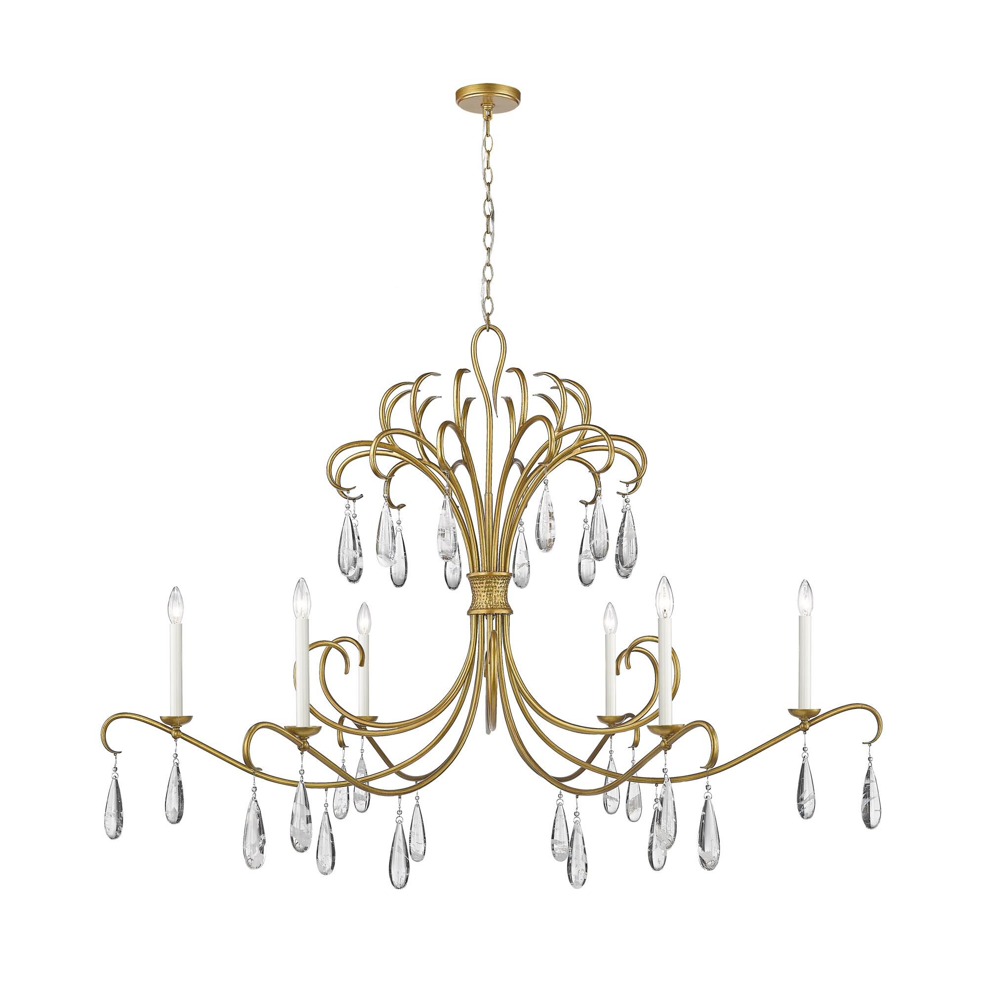 Amara 58 Inch 6 Light Chandelier by Z-Lite