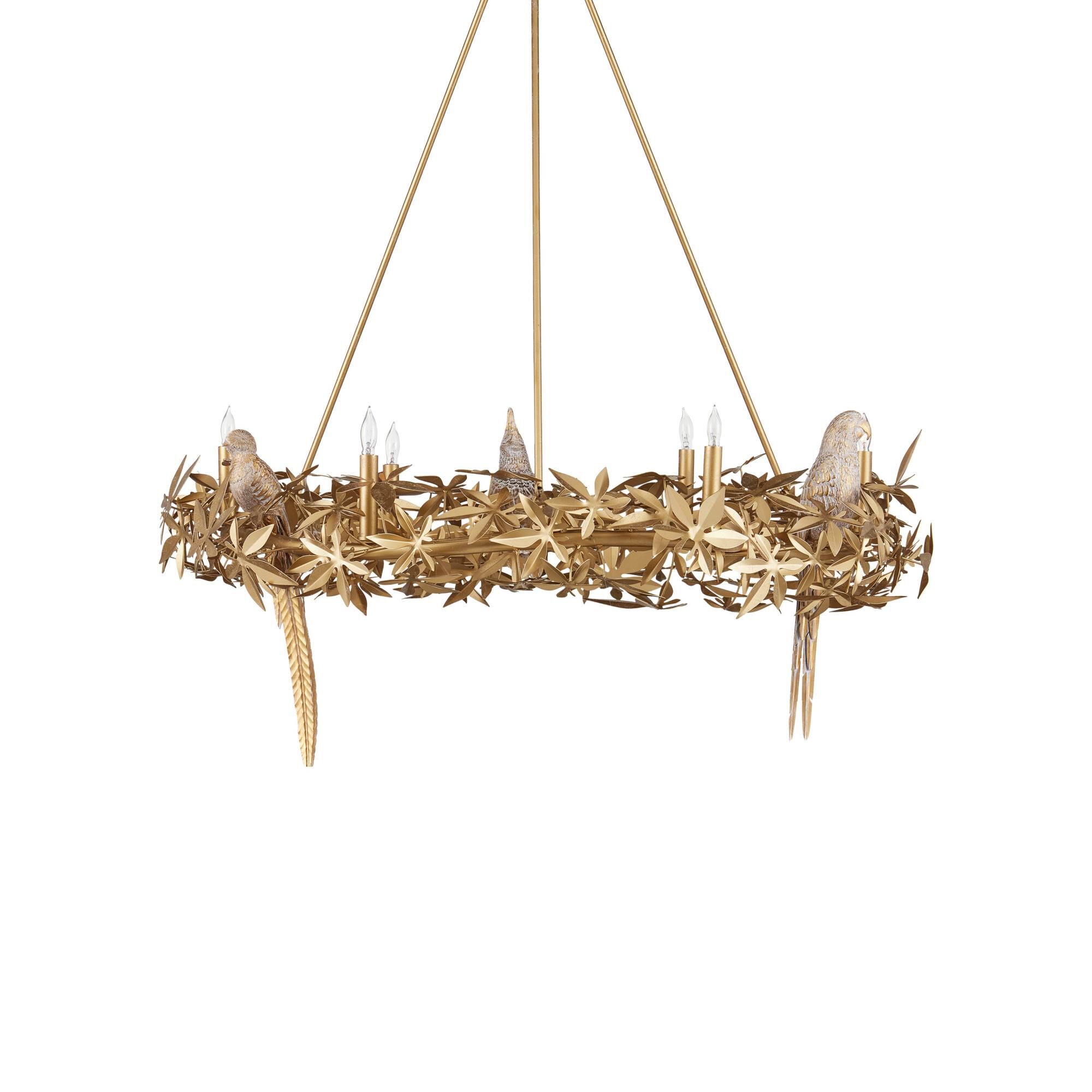 Aviary 41 Inch Chandelier by Currey and Company