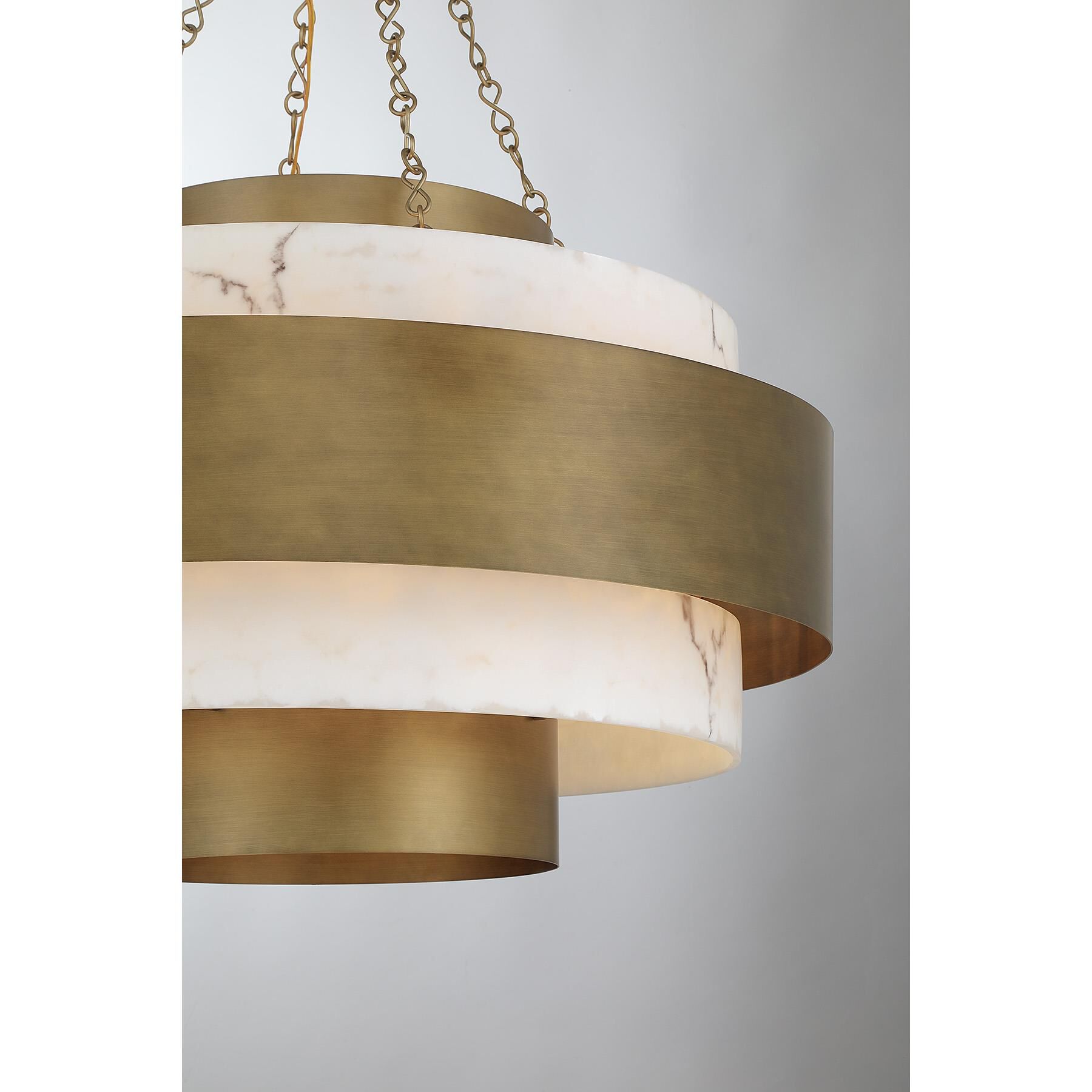 Shown in Antique Patina finish and Faux Alabaster glass