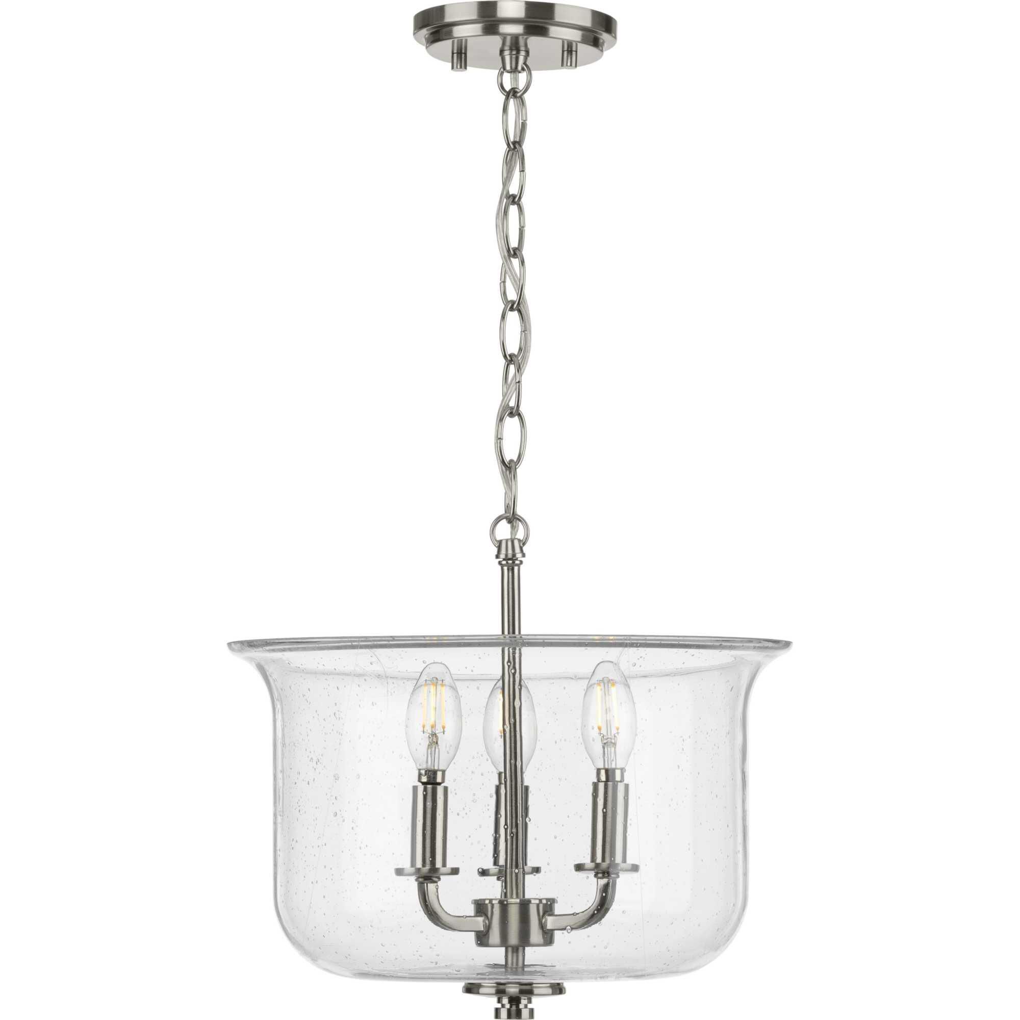 Winslett 13 Inch 3 Light Semi Flush Mount by Progress Lighting