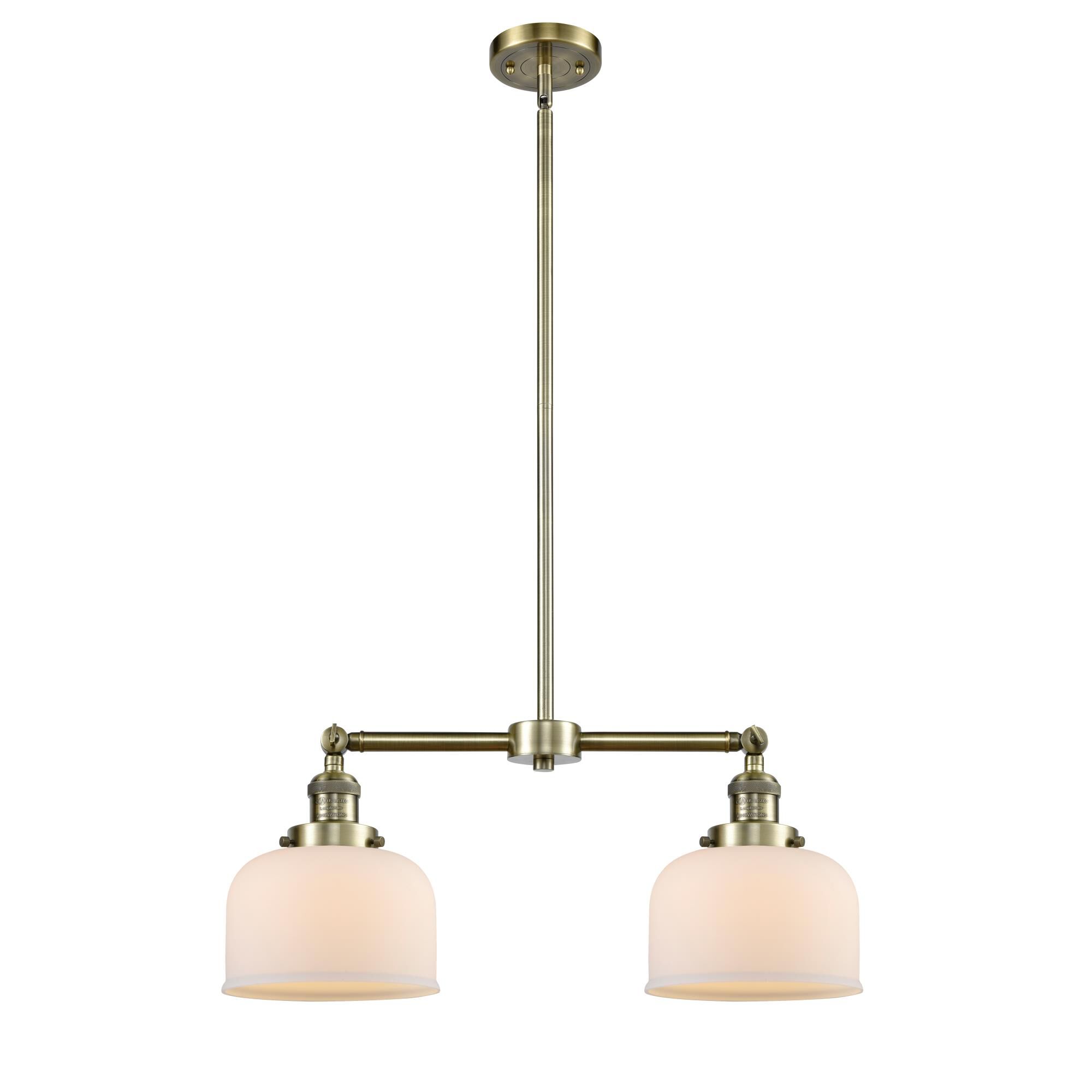 Bruno Marashlian Large Bell 21 Inch 2 Light Mini Chandelier by Innovations Lighting