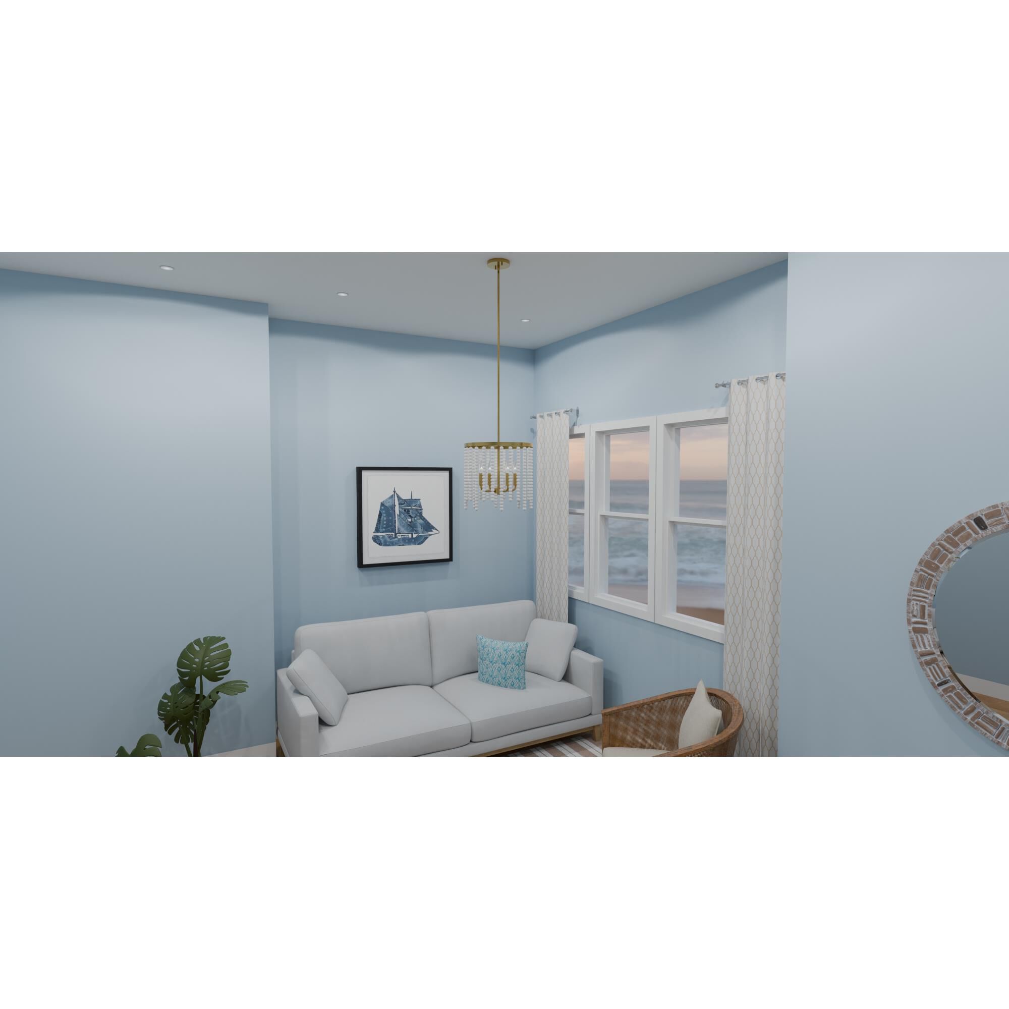 Apelle 15.25 Inch 4 Light Large Pendant by Quoizel