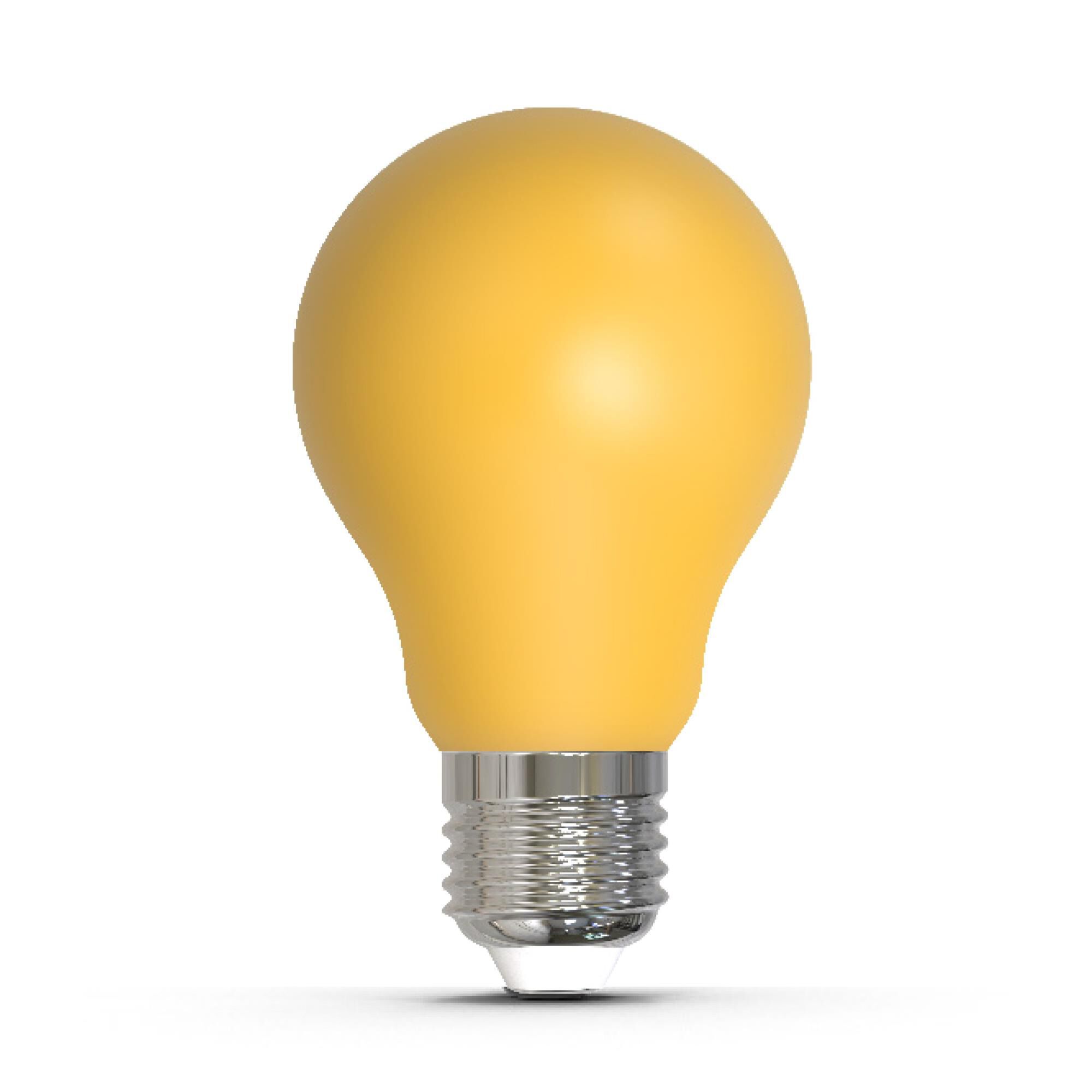 Ceramic Yellow A19 Base E26 LED Light Bulb by Bulbrite