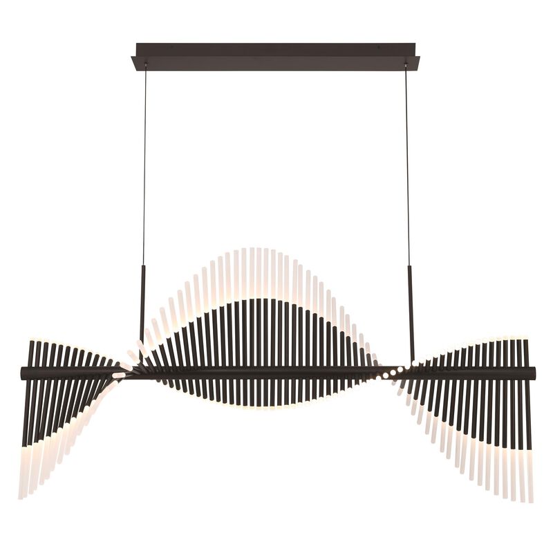 Voltik Large Linear Chandelier by Eurofase Lighting
