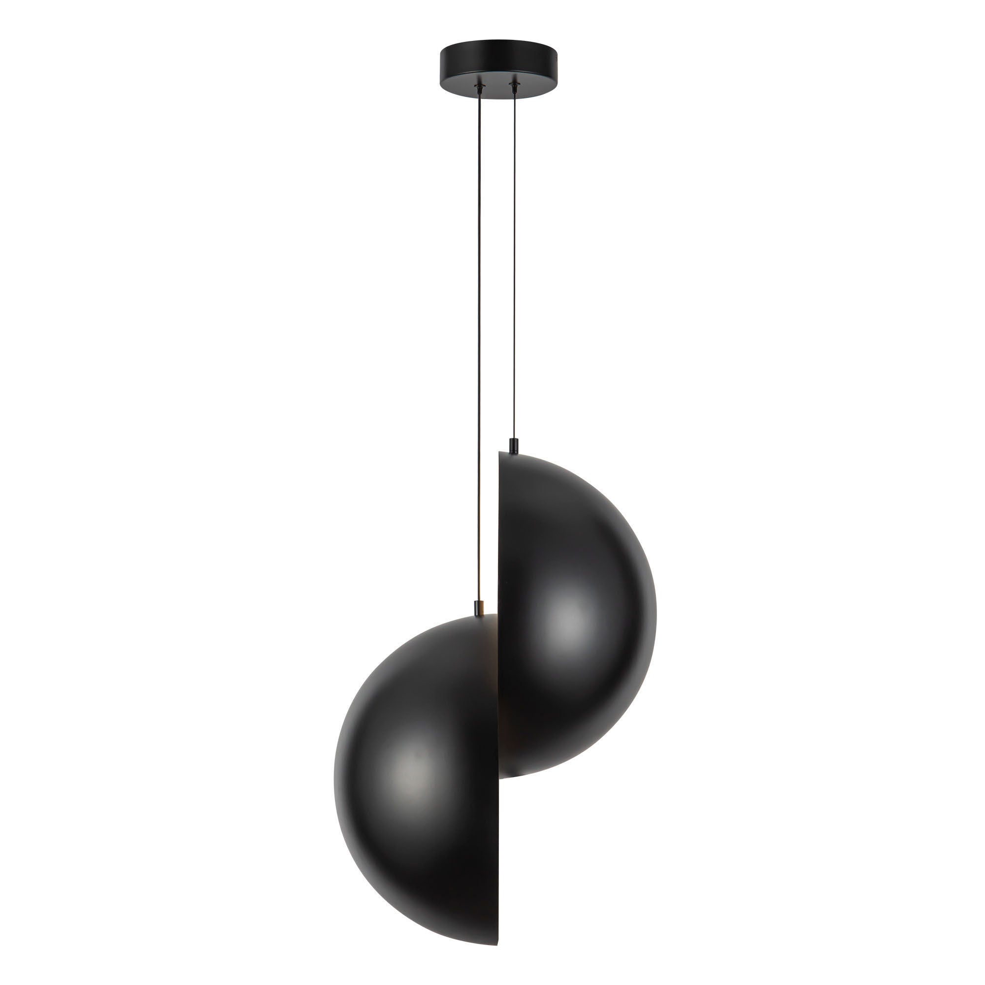 Shown in Black finish and Steel shade