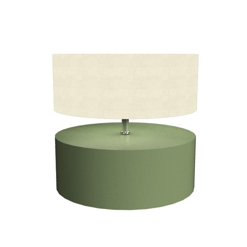 Shown in Olive Green finish and Raw Cotton shade