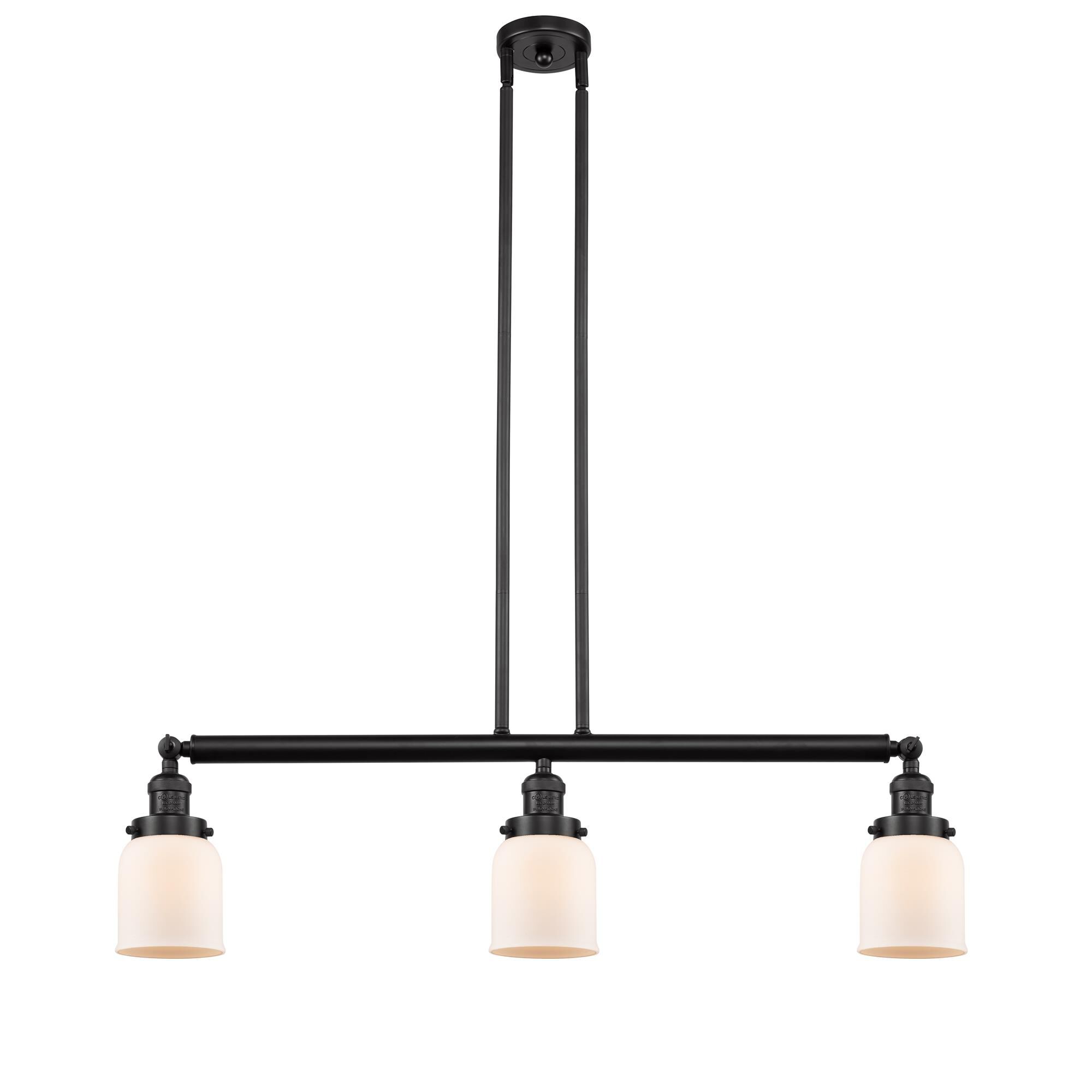 Bruno Marashlian Small Bell 36 Inch 3 Light Linear Suspension Light by Innovations Lighting
