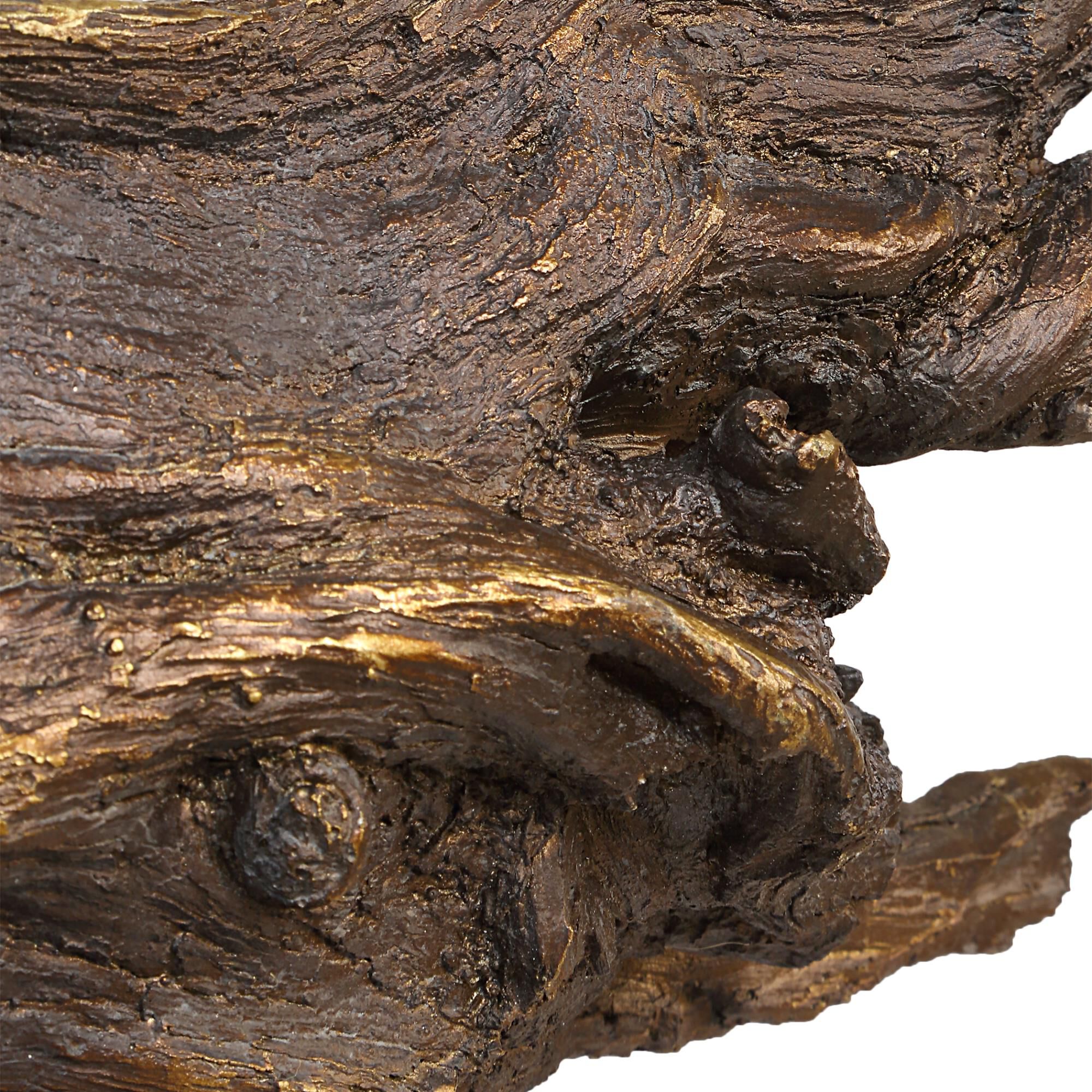 Osvaldo Mendoza Gilded Branch 13 Inch Sculpture by Uttermost