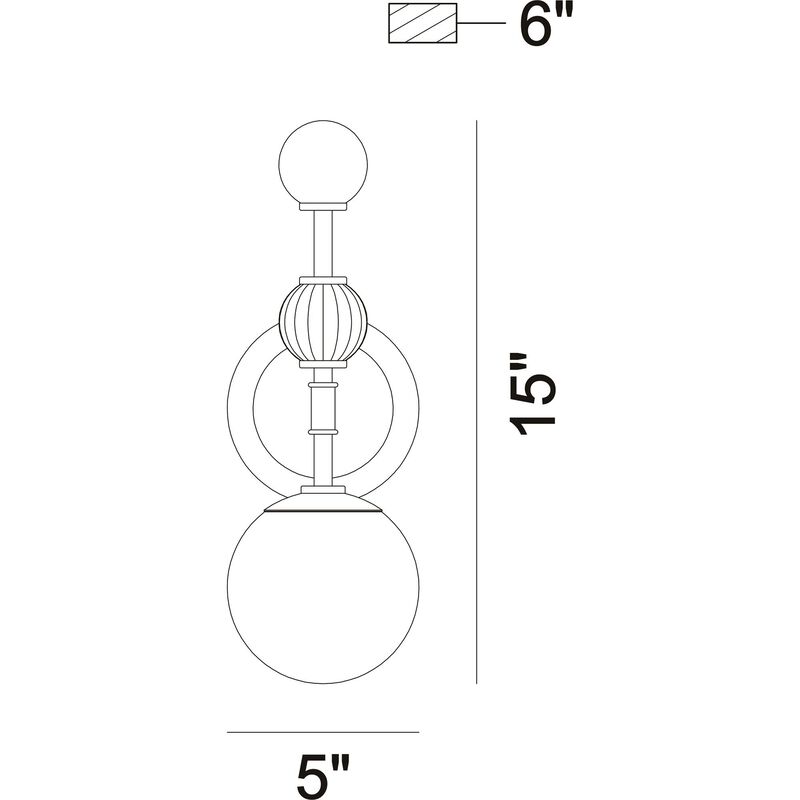 Traiton Wall Sconce by Eurofase Lighting