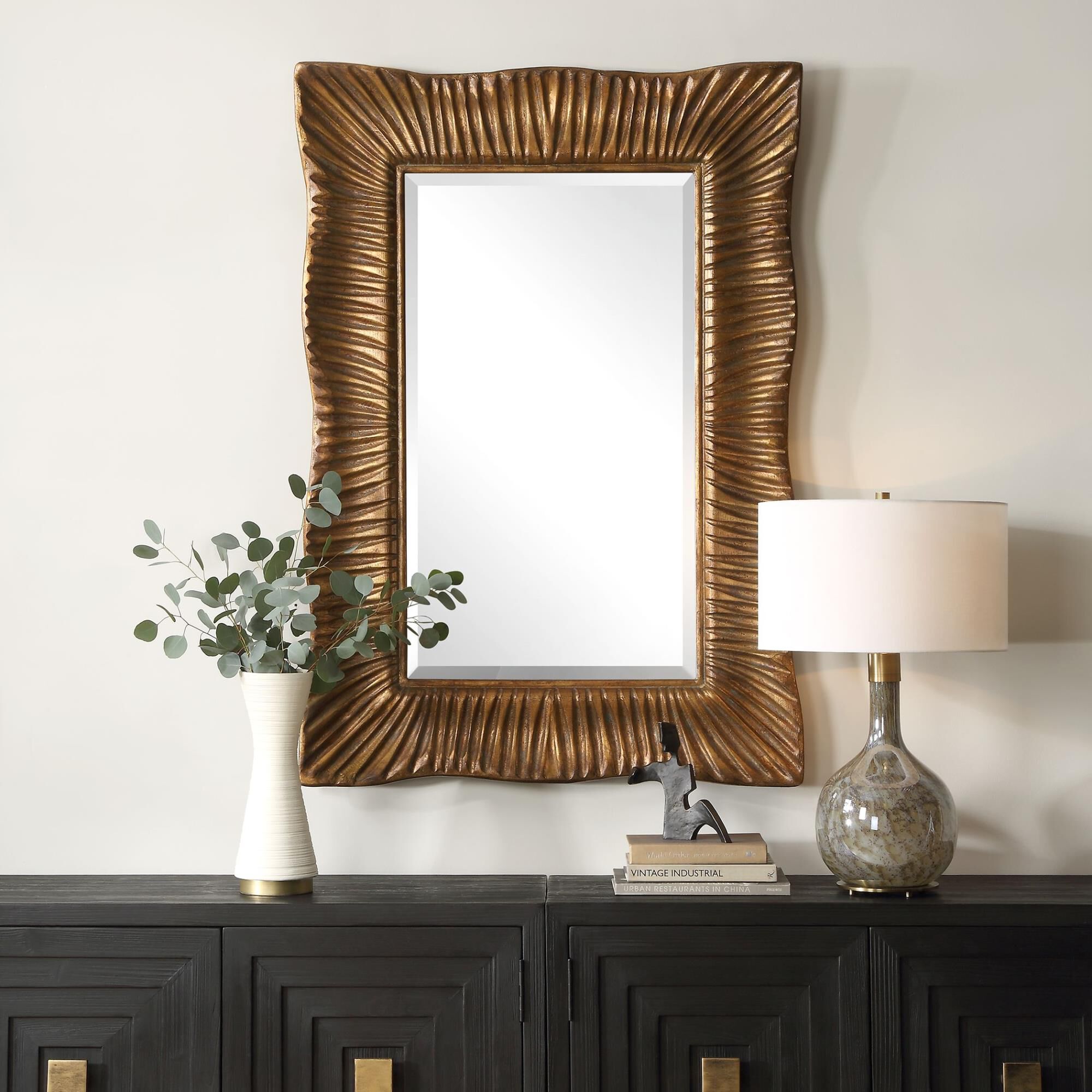 Shown in Embrace Timeless Elegance With Our Emerson Mirror, Boasting A Traditional Silhouette Enhanced By A S finish