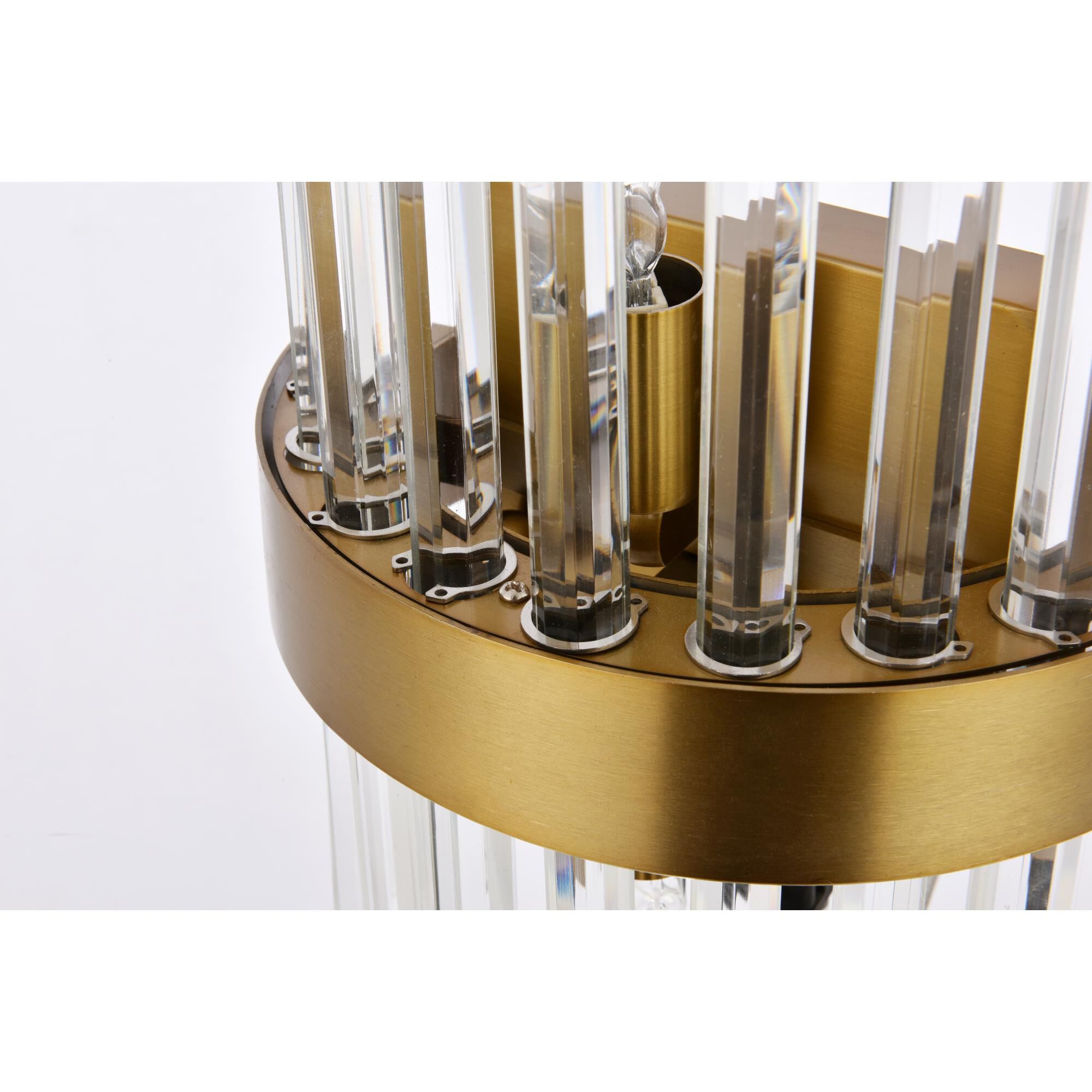 Shown in Gold finish and Clear Royal Cut crystal