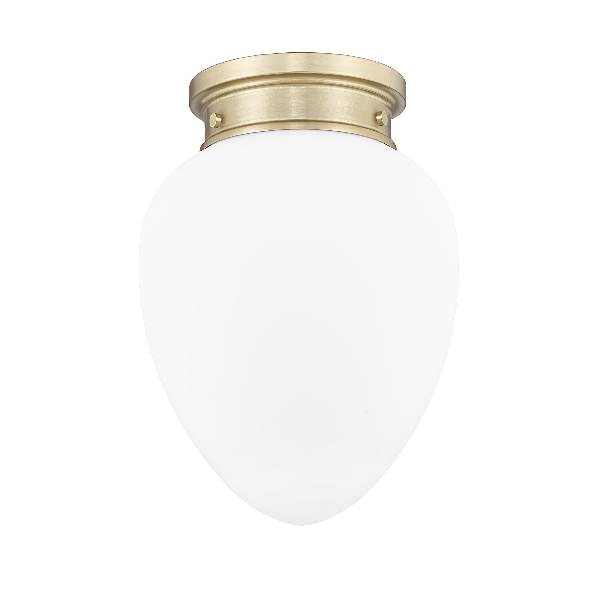 Shown in Modern Gold finish and Etched Opal glass