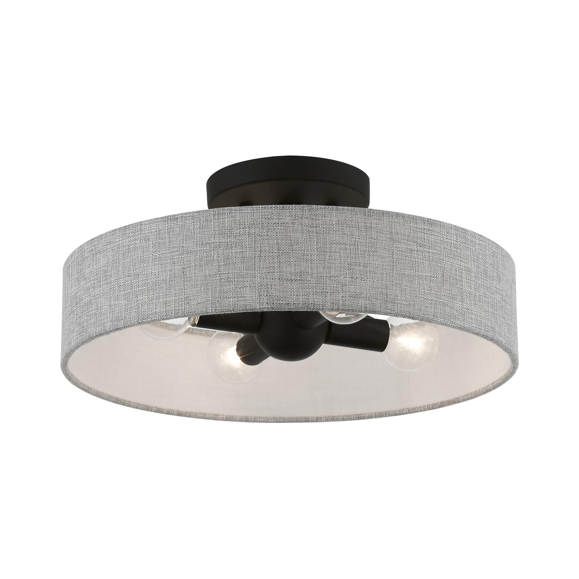 Elmhurst 14 Inch 4 Light Semi Flush Mount by Livex Lighting