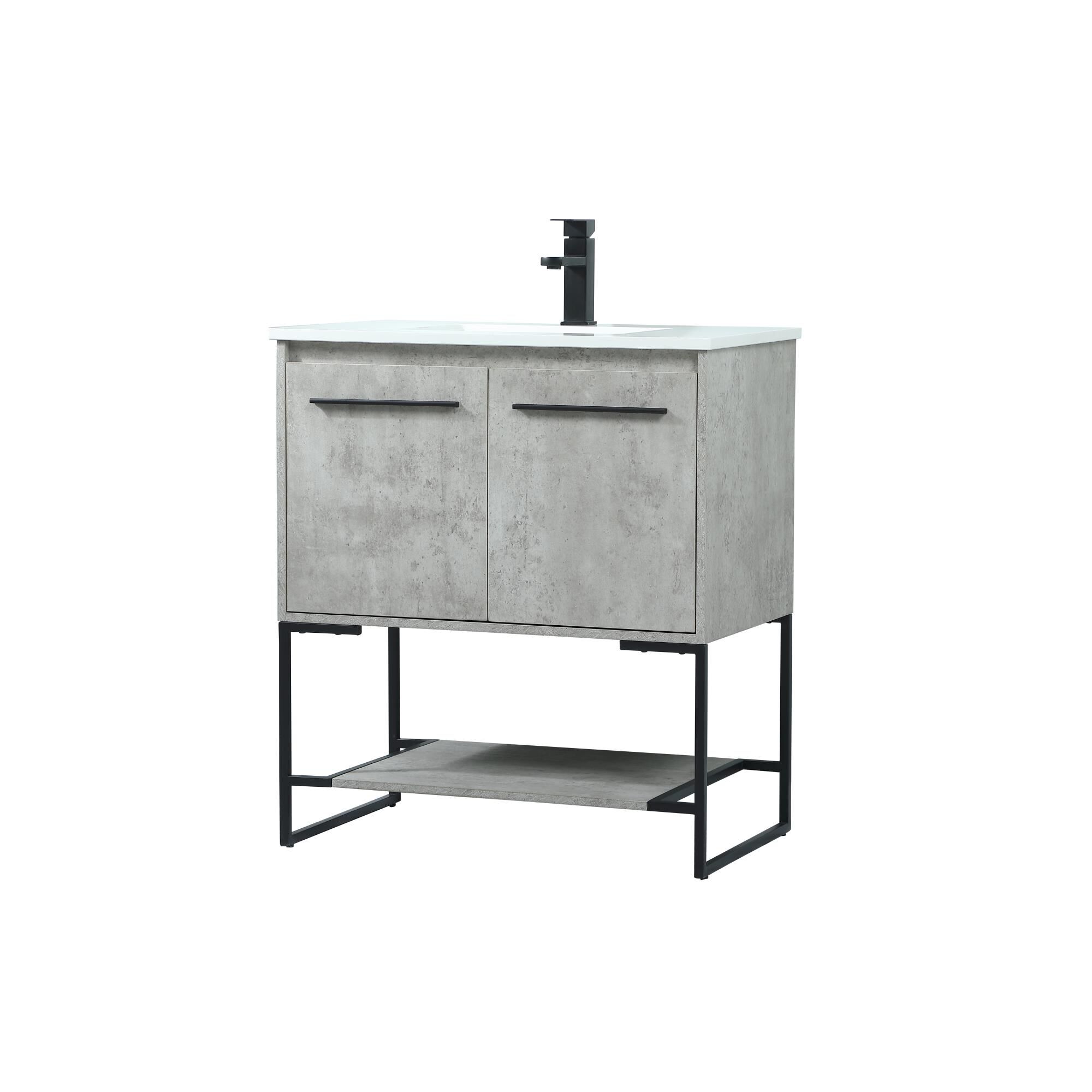 Shown in Concrete Grey finish