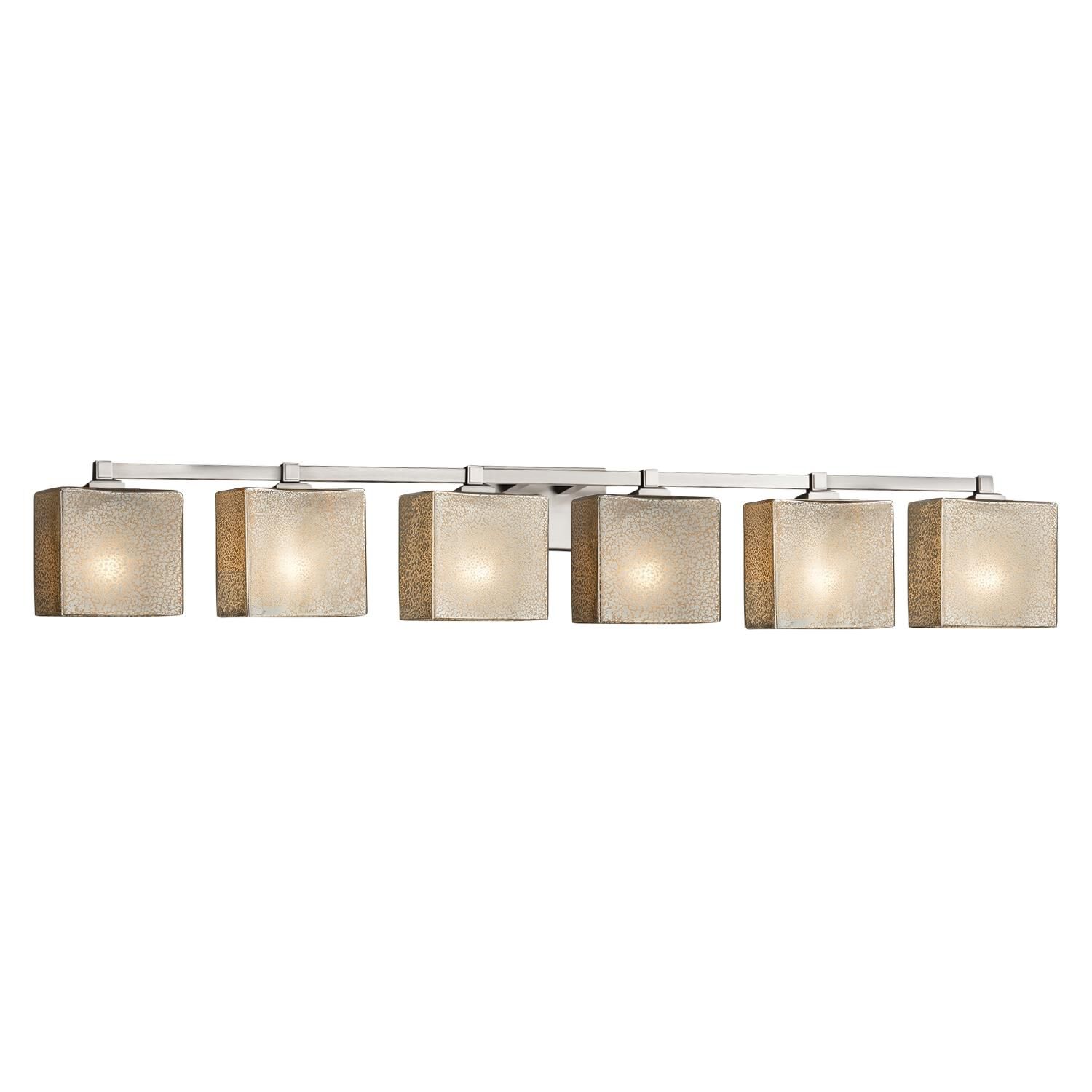 Fusion 50 Inch 6 Light Bath Vanity Light by Justice Design Group