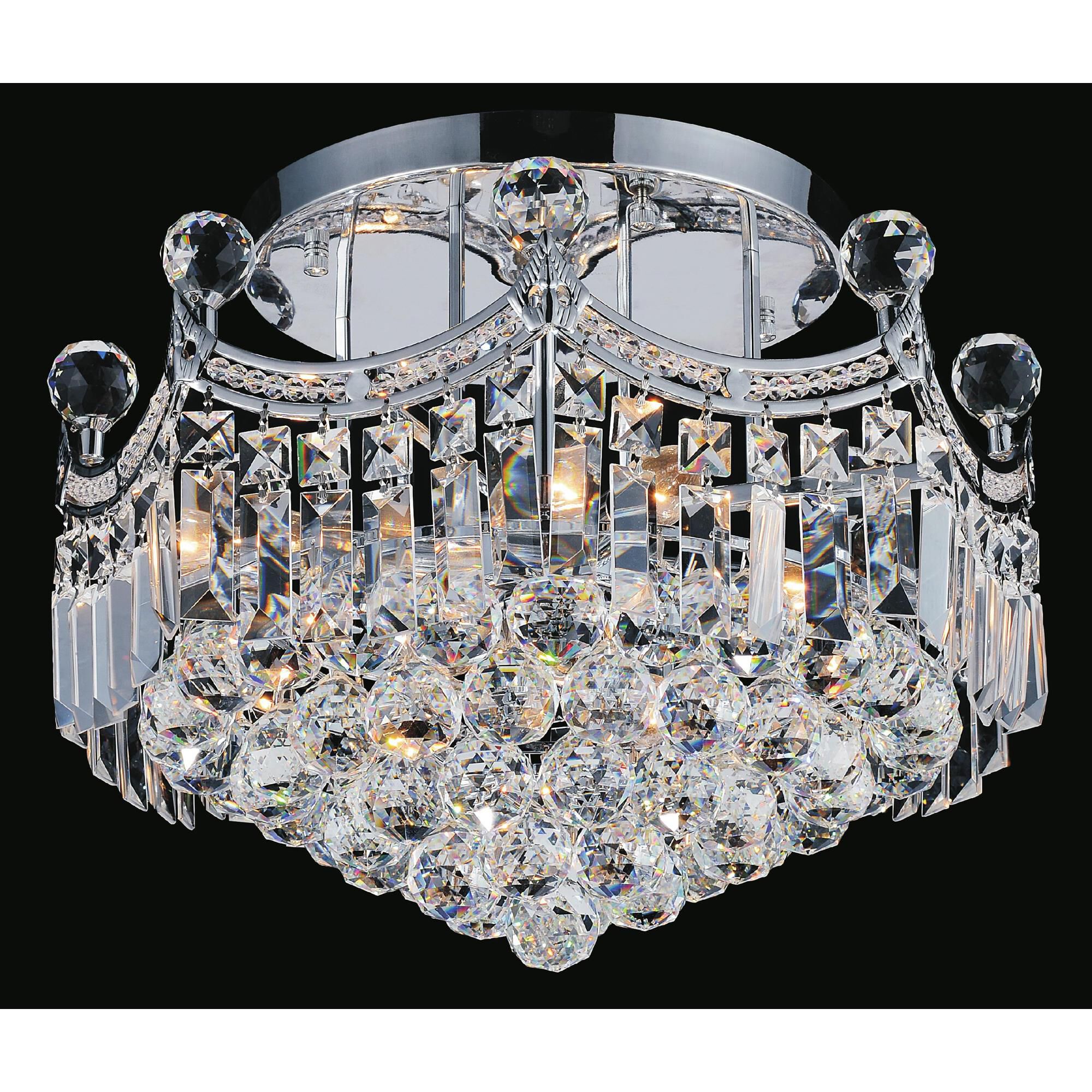 Amanda 16 Inch 6 Light Flush Mount by CWI Lighting