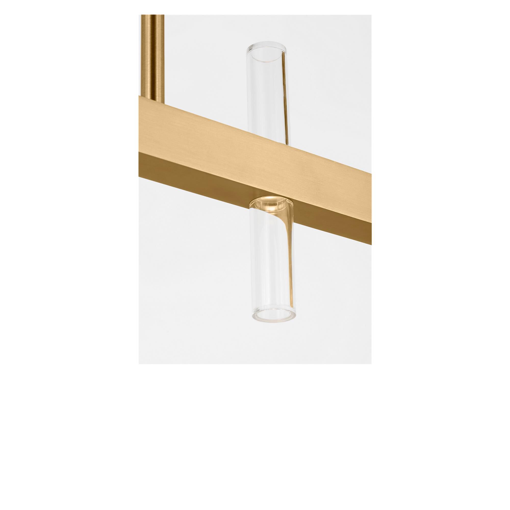 Shown in Burnished Brass finish and Clear Polycarbonate Lens shade