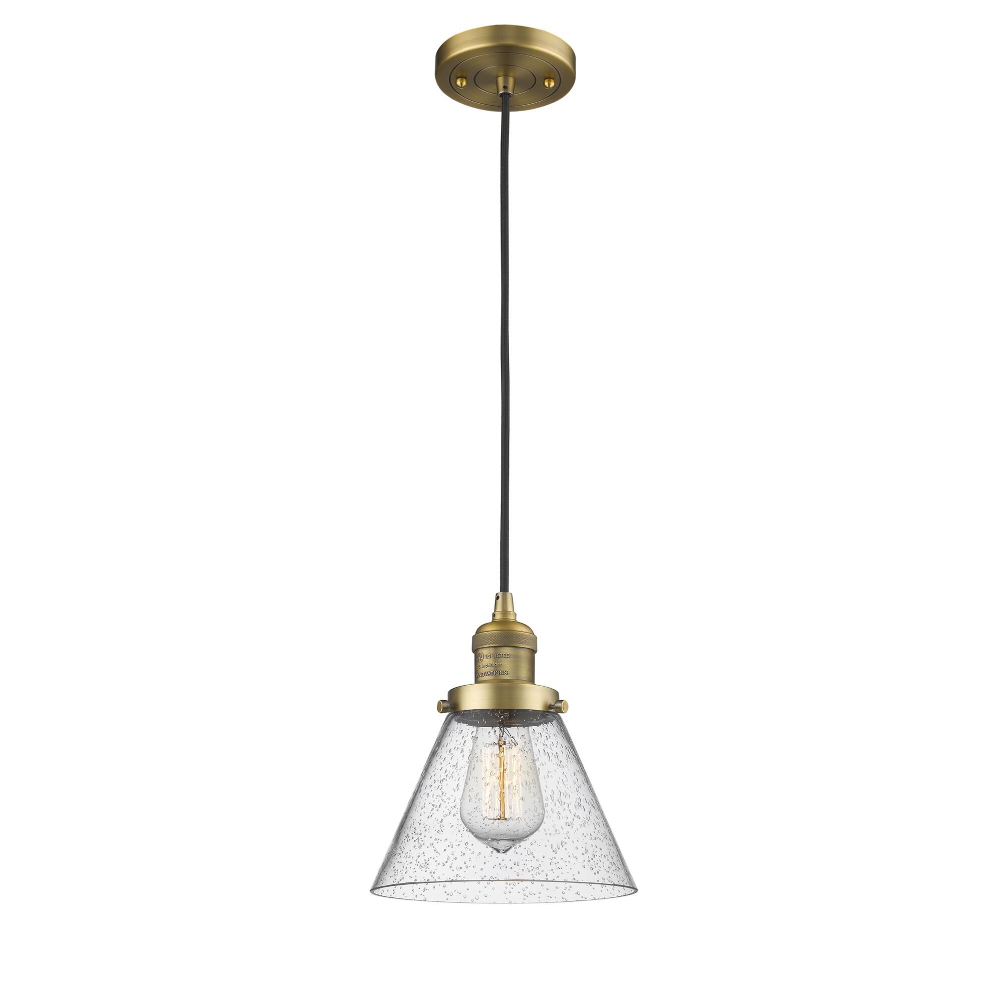Bruno Marashlian Large Cone 8 Inch Mini Pendant by Innovations Lighting
