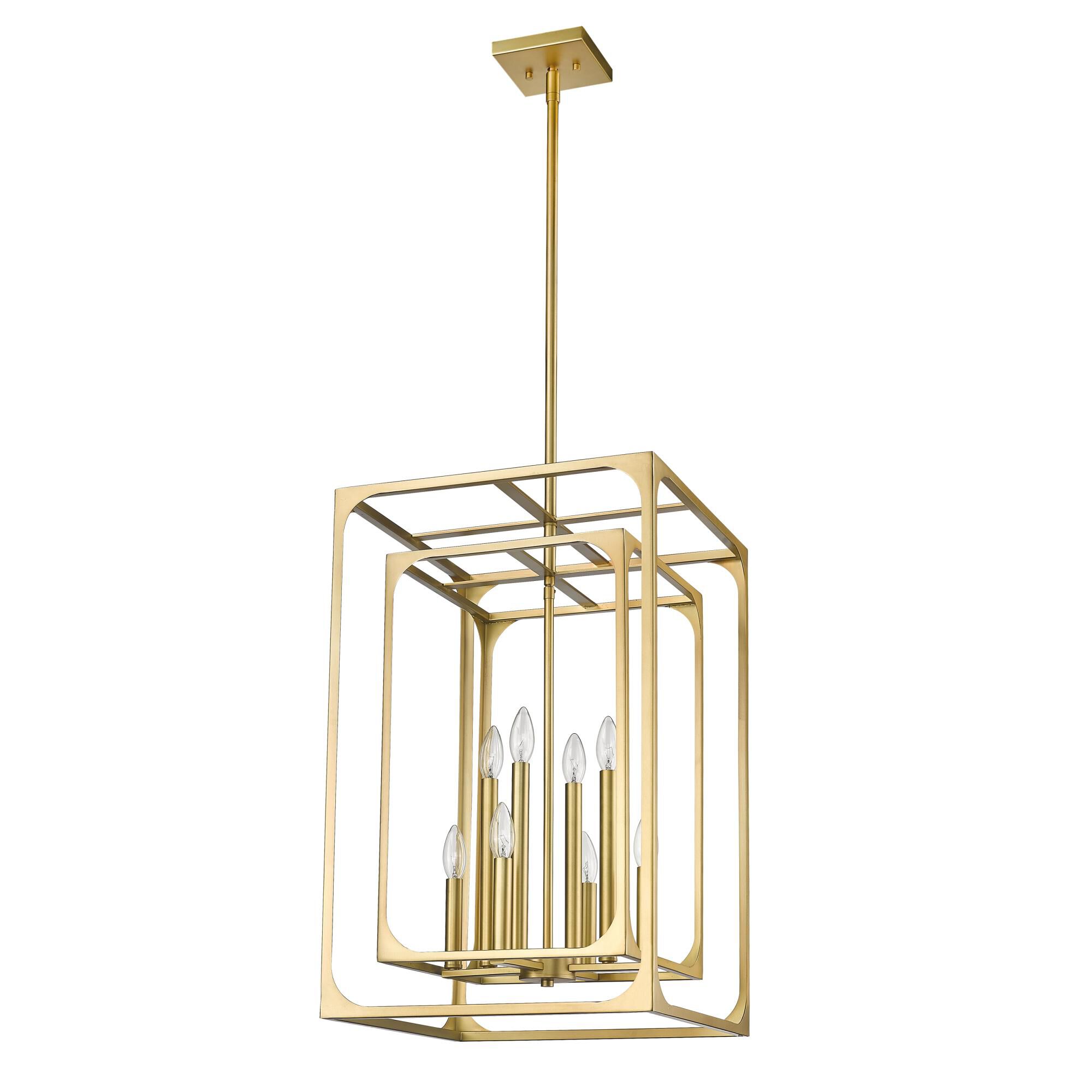 Shown in Rubbed Brass finish and Steel shade
