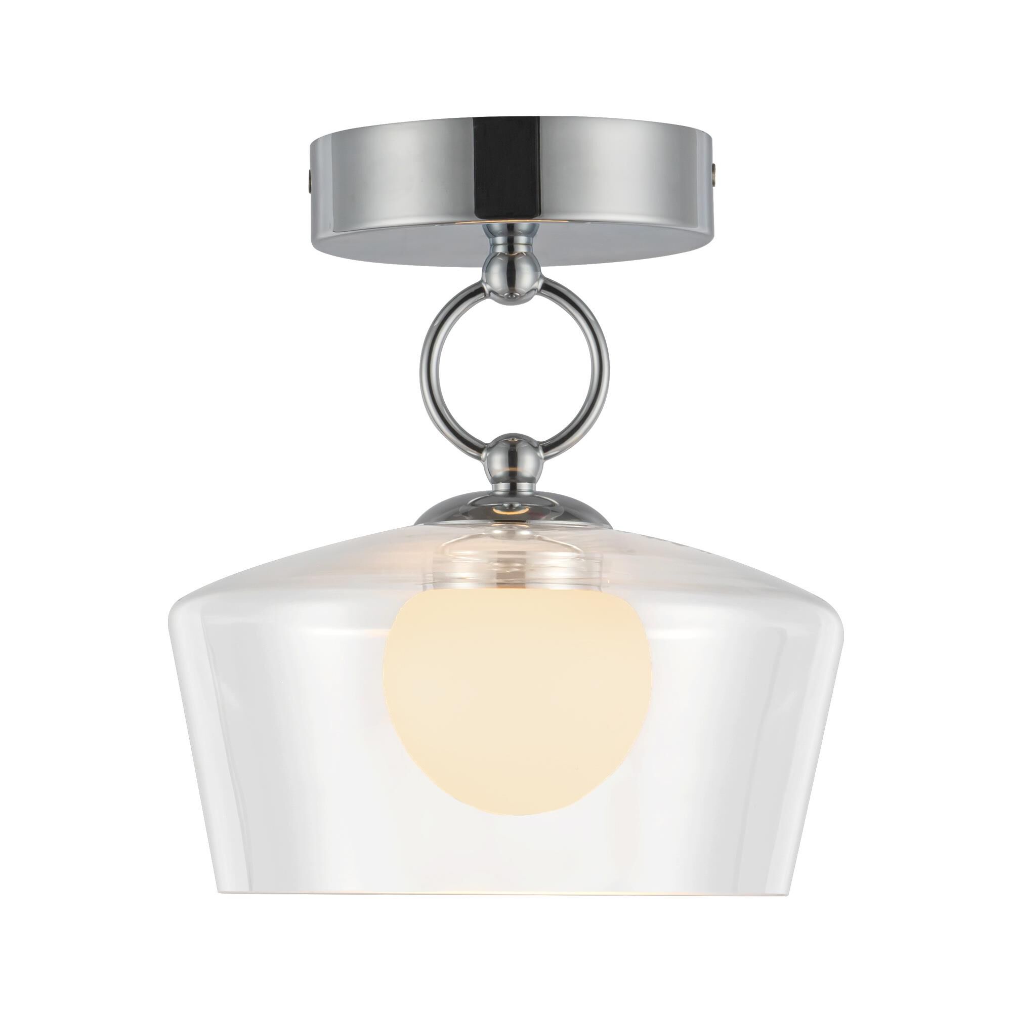 Leota 8 Inch Semi Flush Mount by Alora Mood