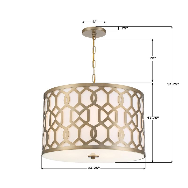 Libby Langdon Jennings 24 Inch Large Pendant by Crystorama