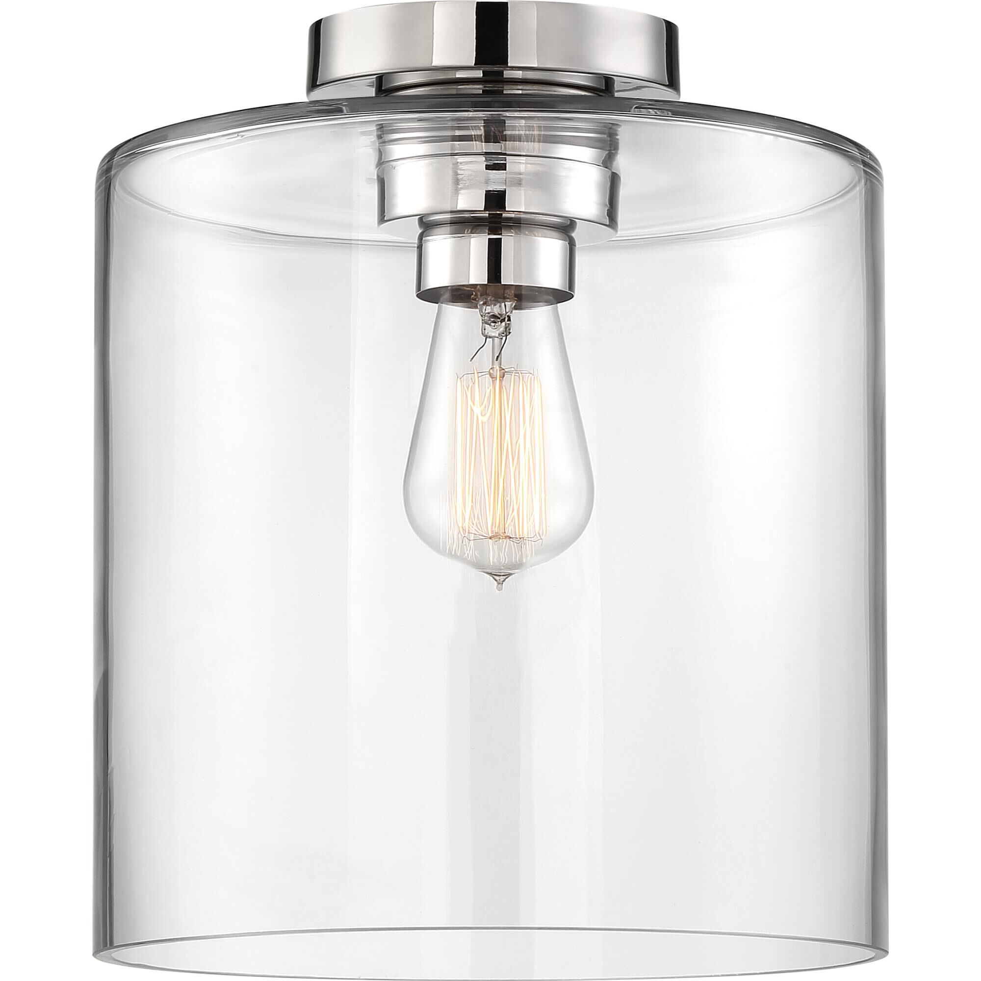 Chantecleer 9 Inch 1 Light Semi Flush Mount by Nuvo Lighting