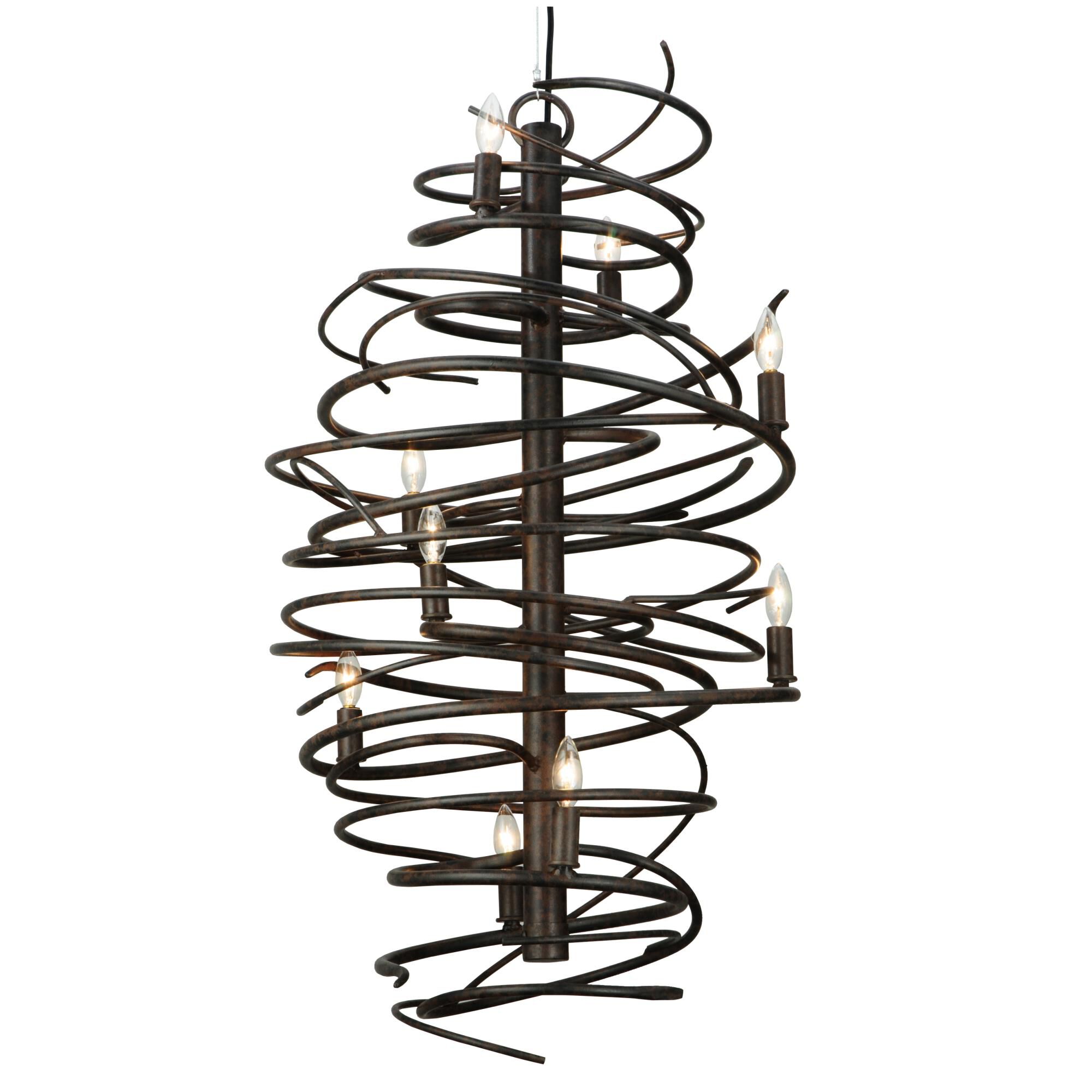 Cyclone 20 Inch 9 Light Mini Chandelier by Meyda Lighting