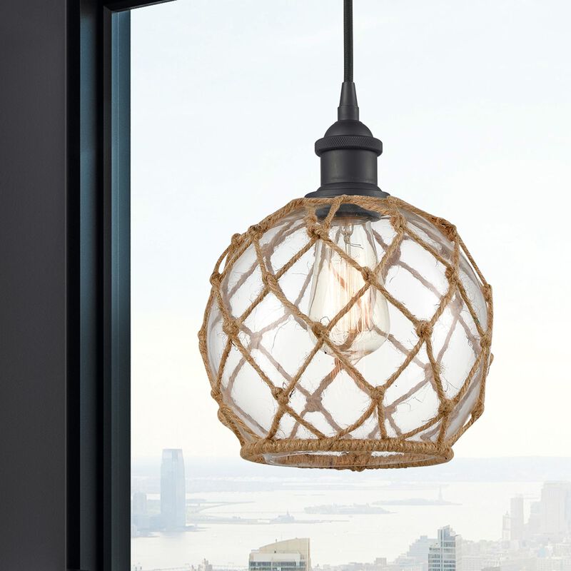 Innovations Lighting Bruno Marashlian Farmhouse Rope 8 Inch Mini Pendant