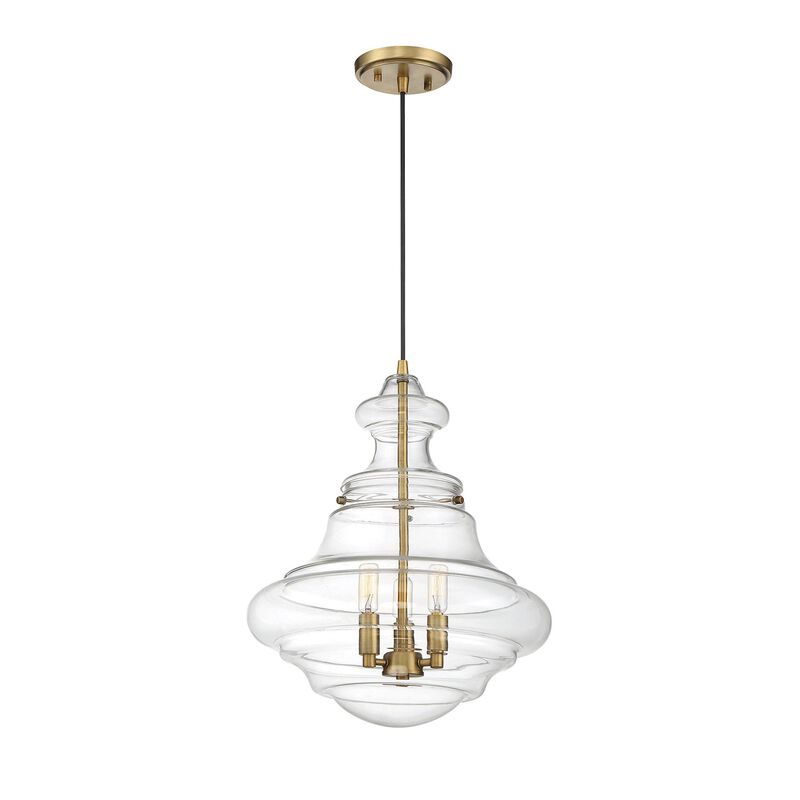 15 Inch LED Large Pendant by Meridian Lighting