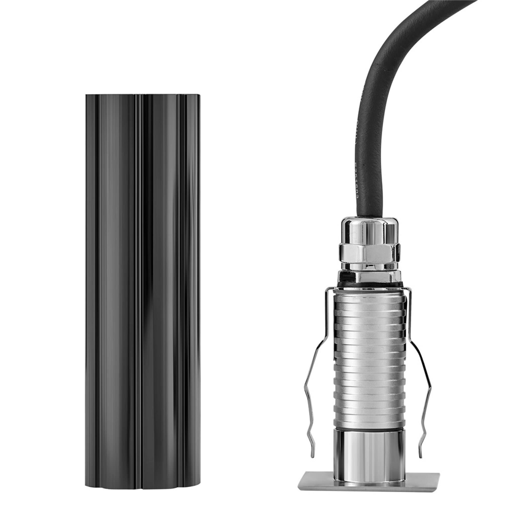 Shown in Stainless Steel finish and Clear Optic glass
