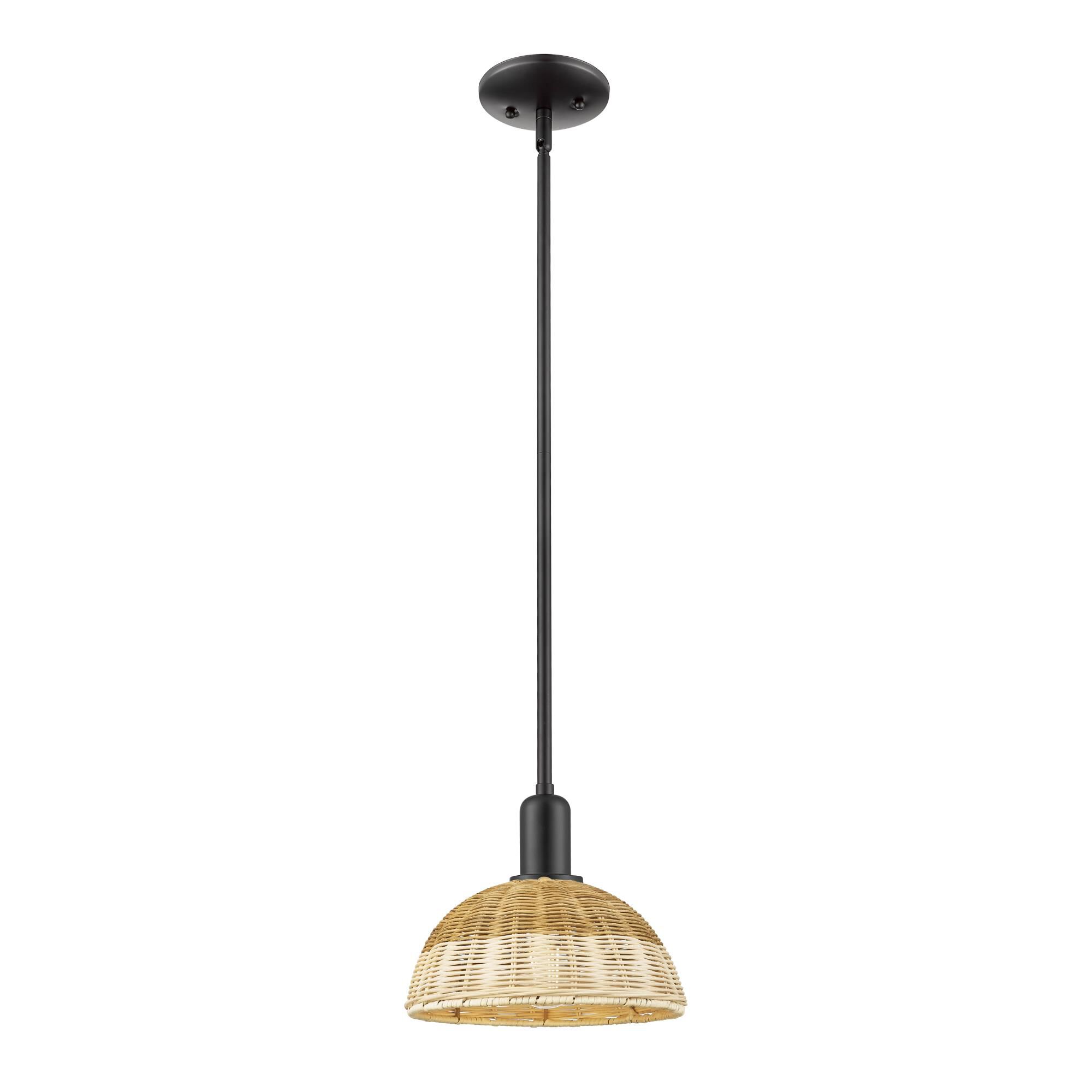 Bruno Marashlian Natural Ballston Dome 9 Inch Mini Pendant by Innovations Lighting
