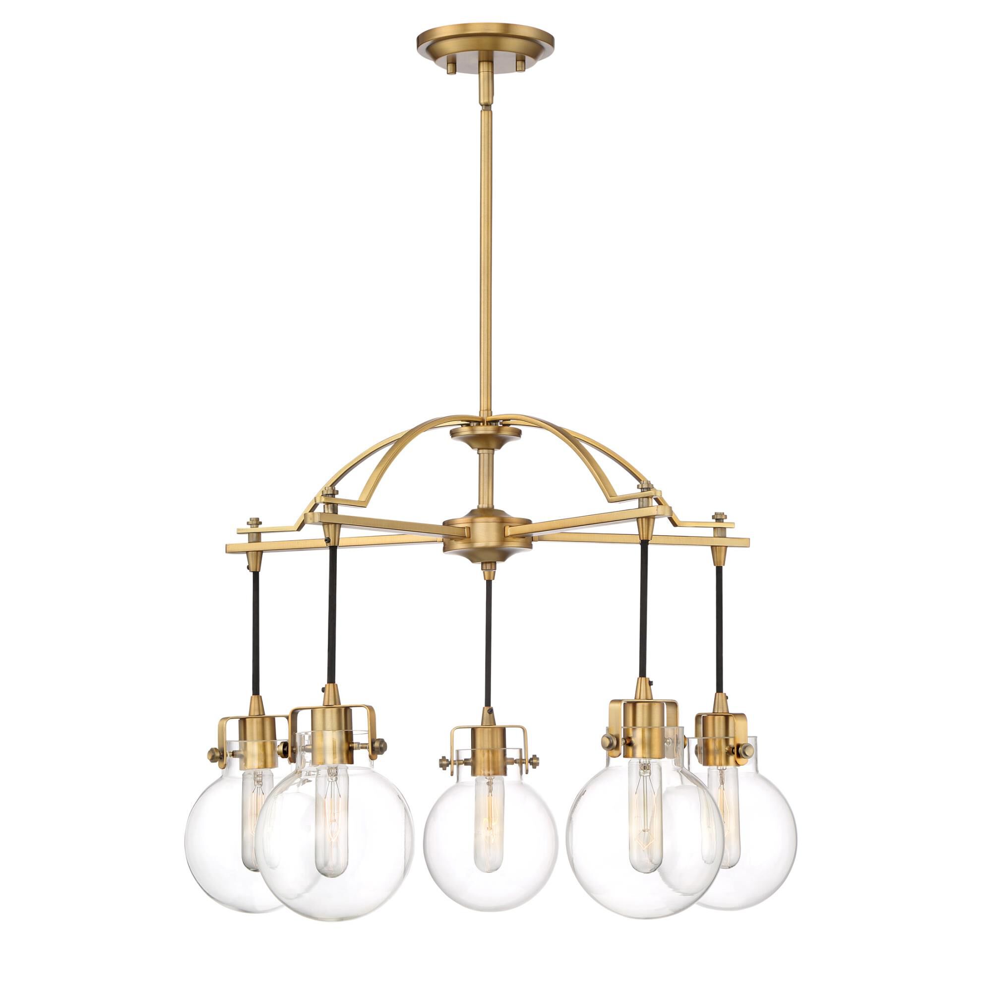 Sidwell 26 Inch 5 Light Chandelier by Quoizel