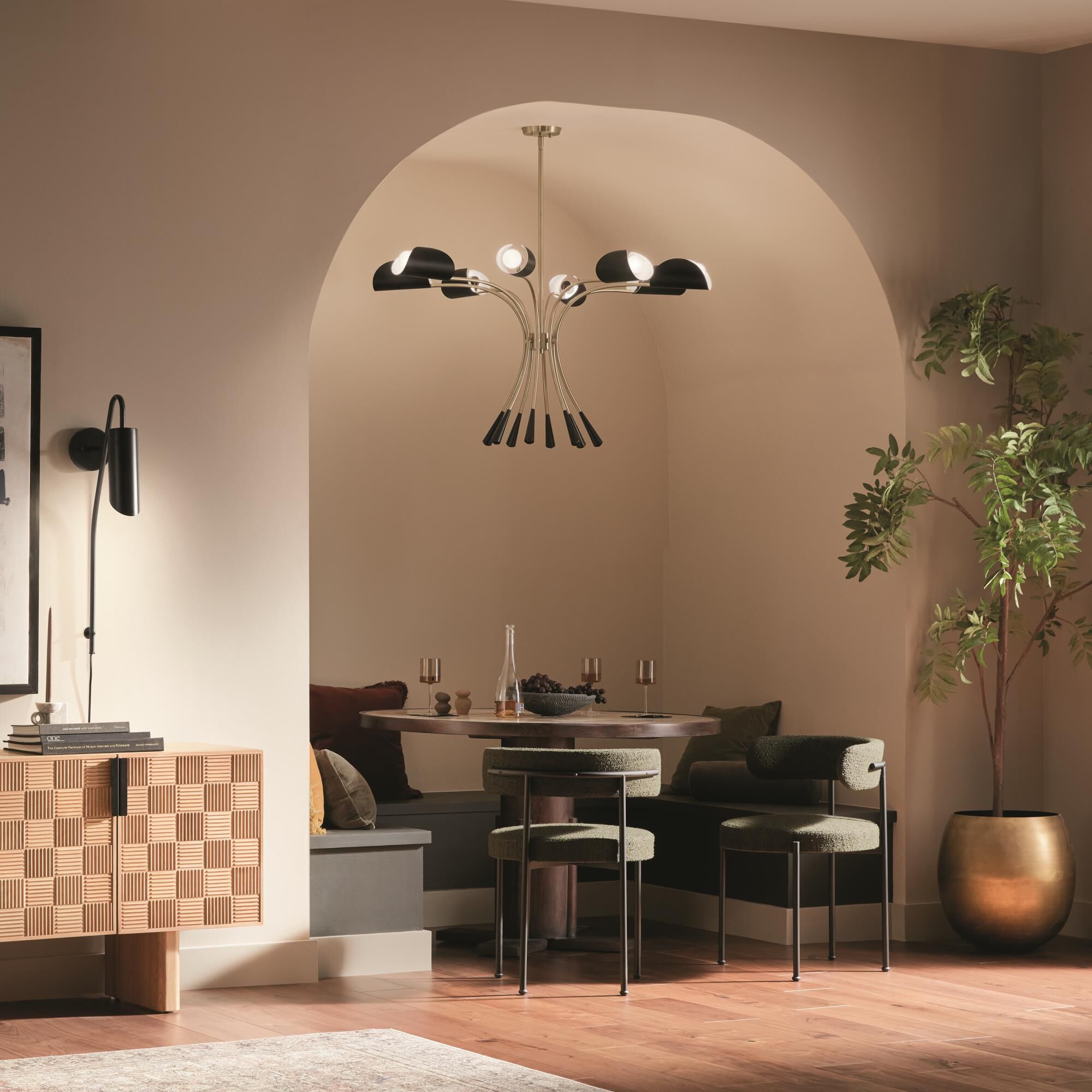 Arcus 45 Inch 8 Light Chandelier by Kichler Lighting