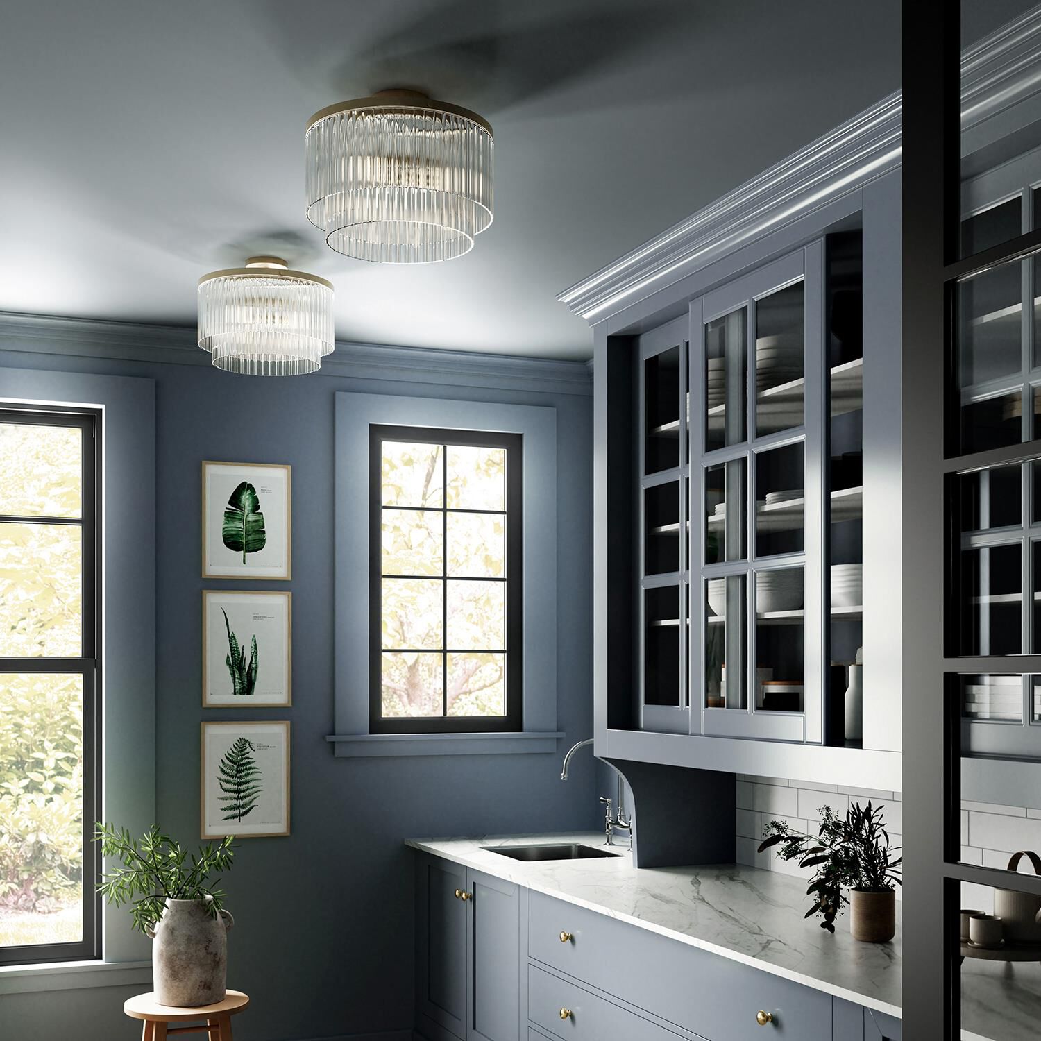 Vaughn 16 Inch Semi Flush Mount by Capital Lighting Fixture Company