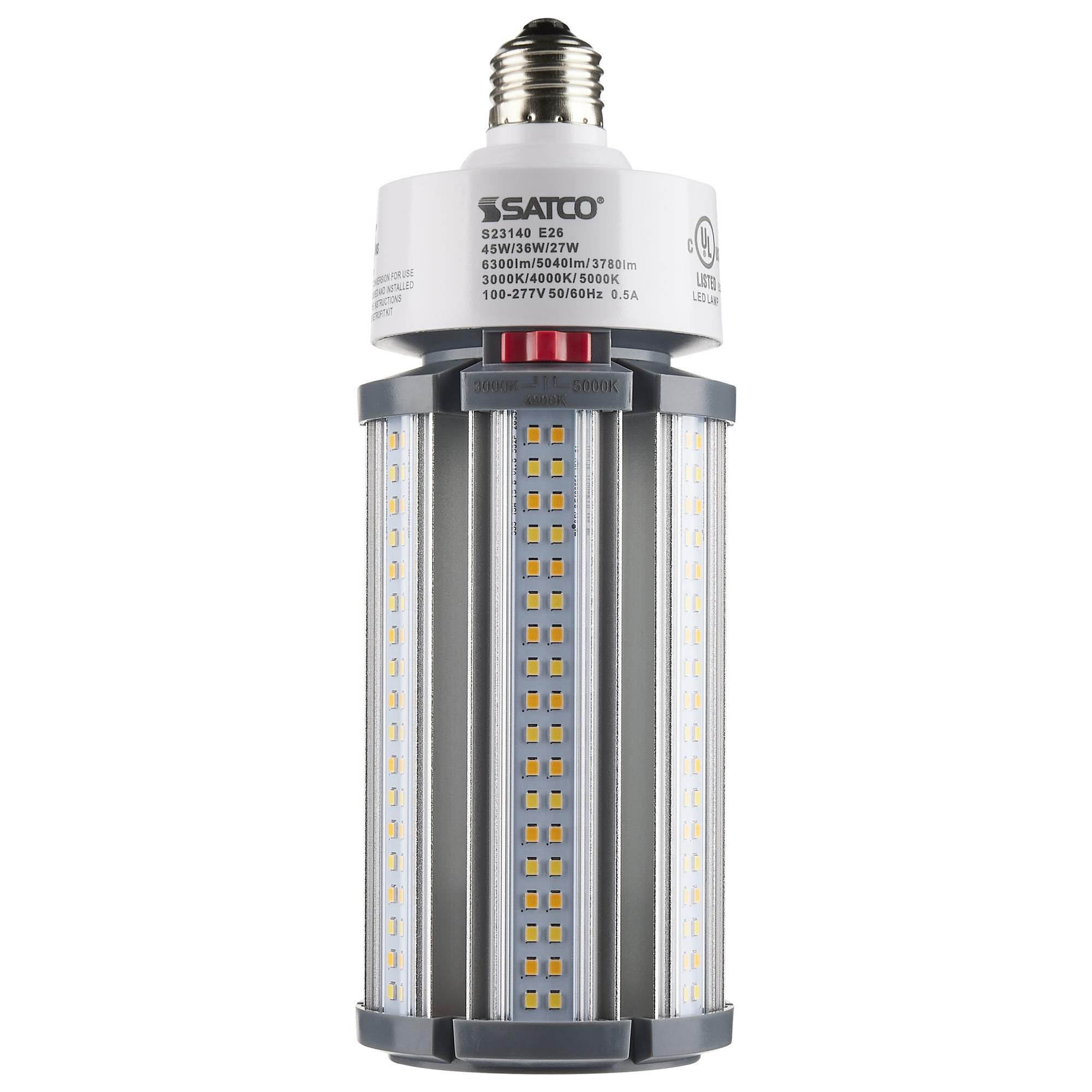 Dimmable 45 Watt 3000-4000-5000K LED Light Bulb by Satco