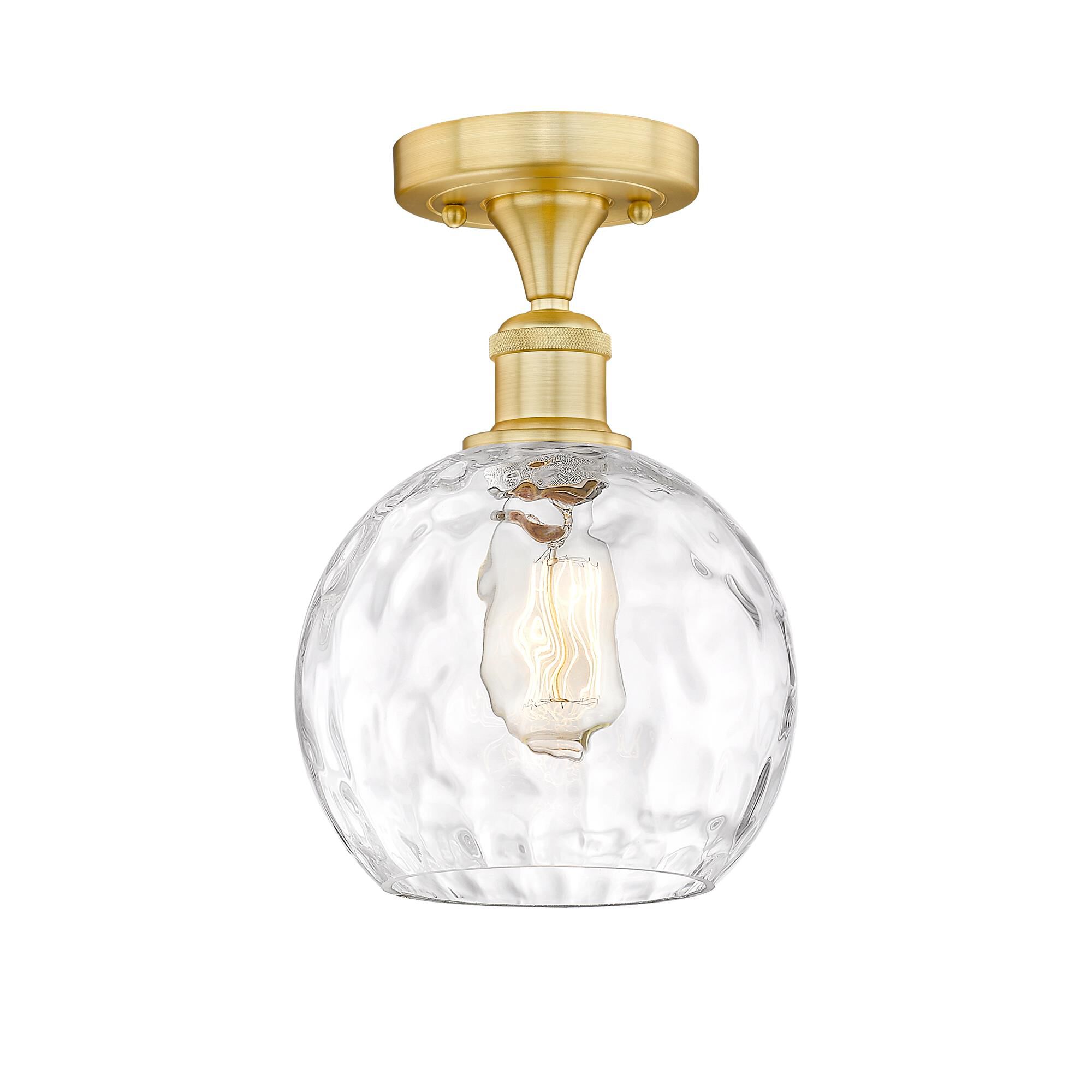 Bruno Marashlian Athens Water Glass 8 Inch 1 Light Semi Flush Mount by Innovations Lighting