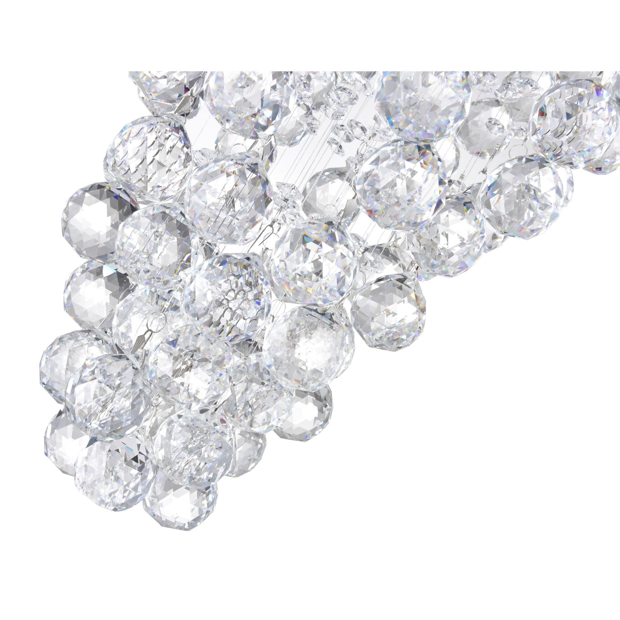 Shown in Chrome finish and K9 Clear crystal