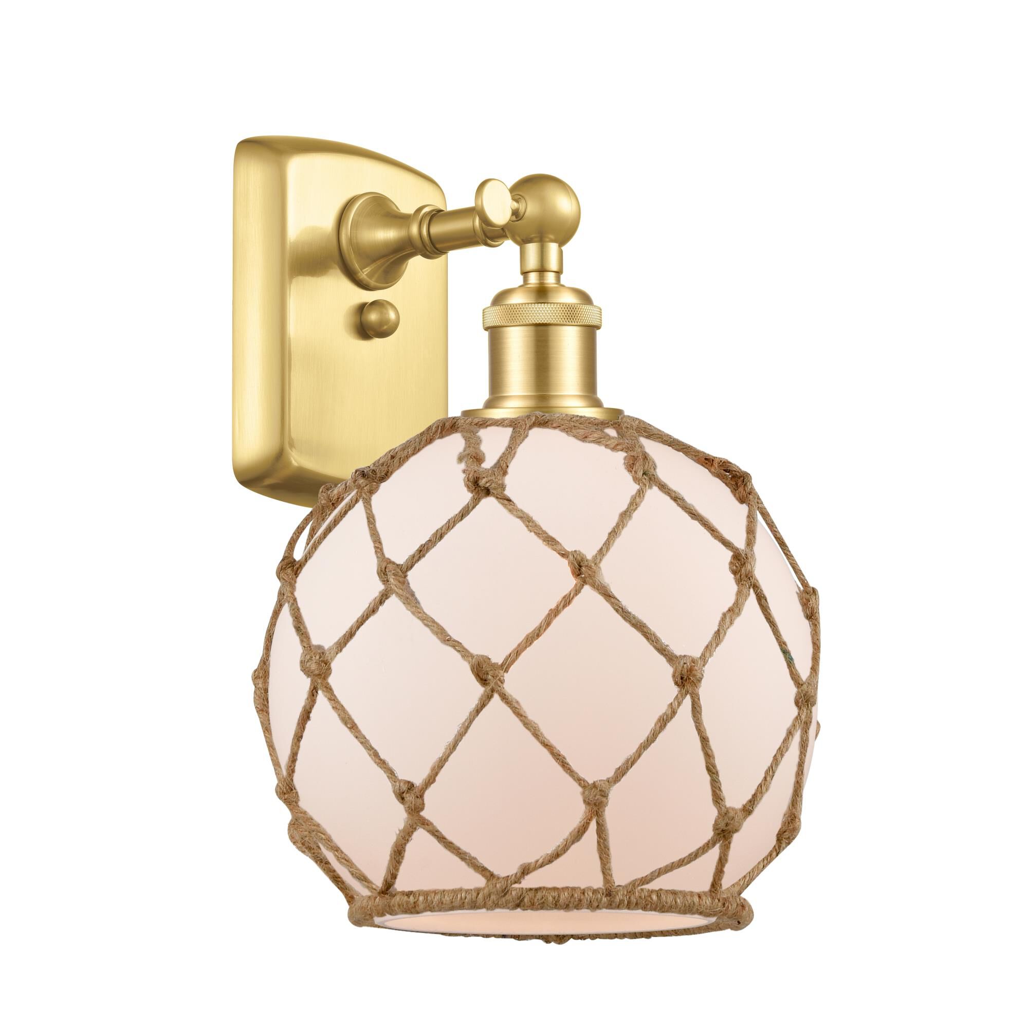 Bruno Marashlian Farmhouse Rope 13 Inch Wall Sconce by Innovations Lighting