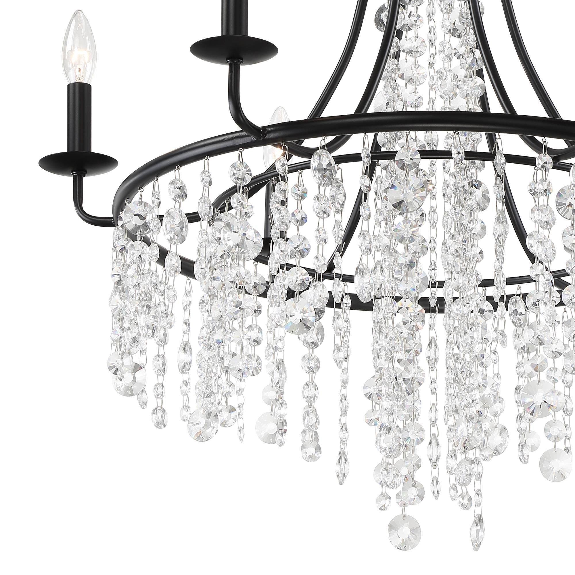 Gabrielle 28 Inch 6 Light Chandelier by Crystorama