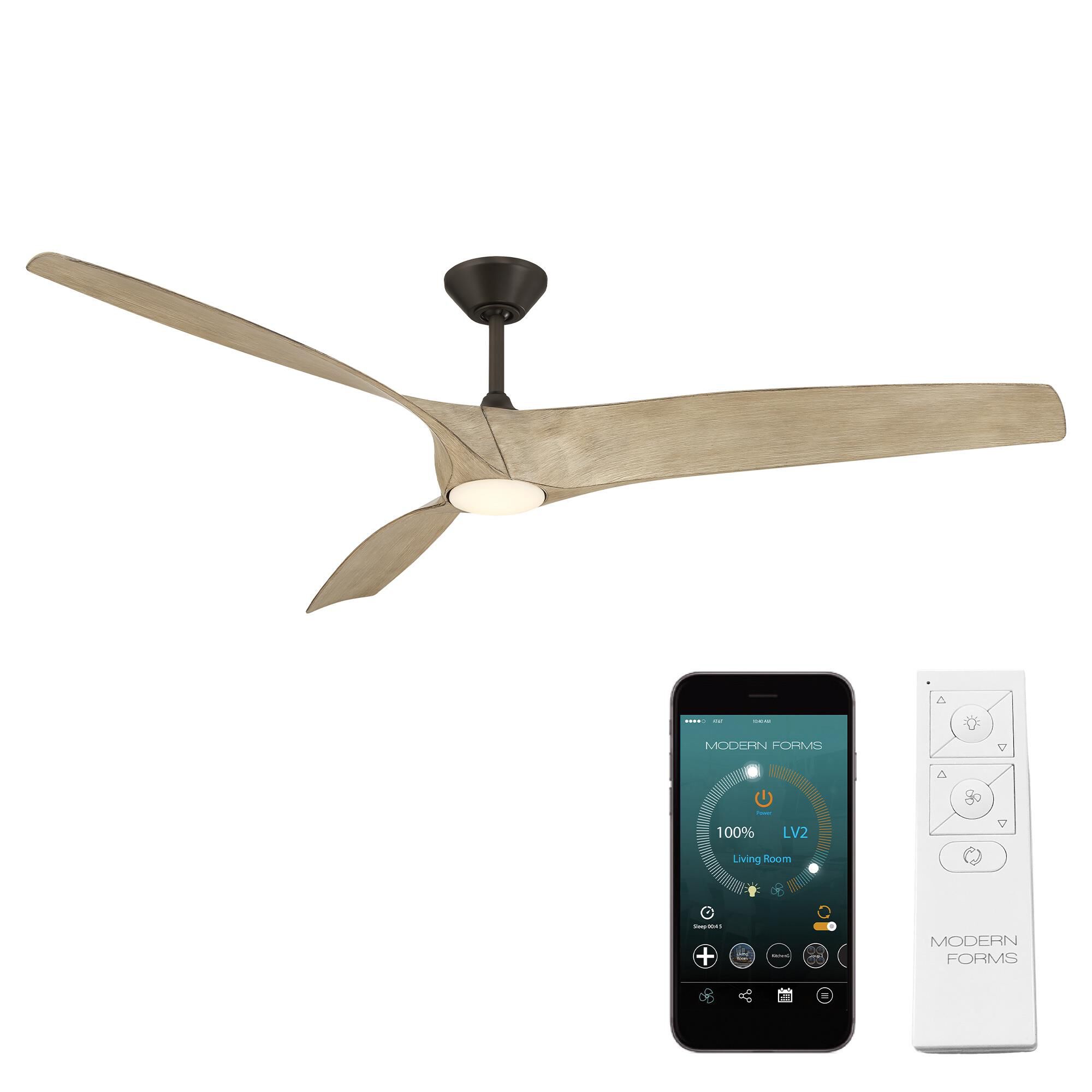 Zephyr 72 Inch Ceiling Fan with Light Kit by Modern Forms