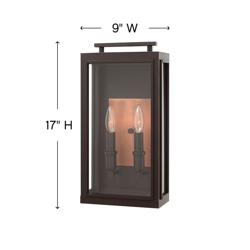 Sutcliffe 17 Inch Outdoor Wall Light by Hinkley