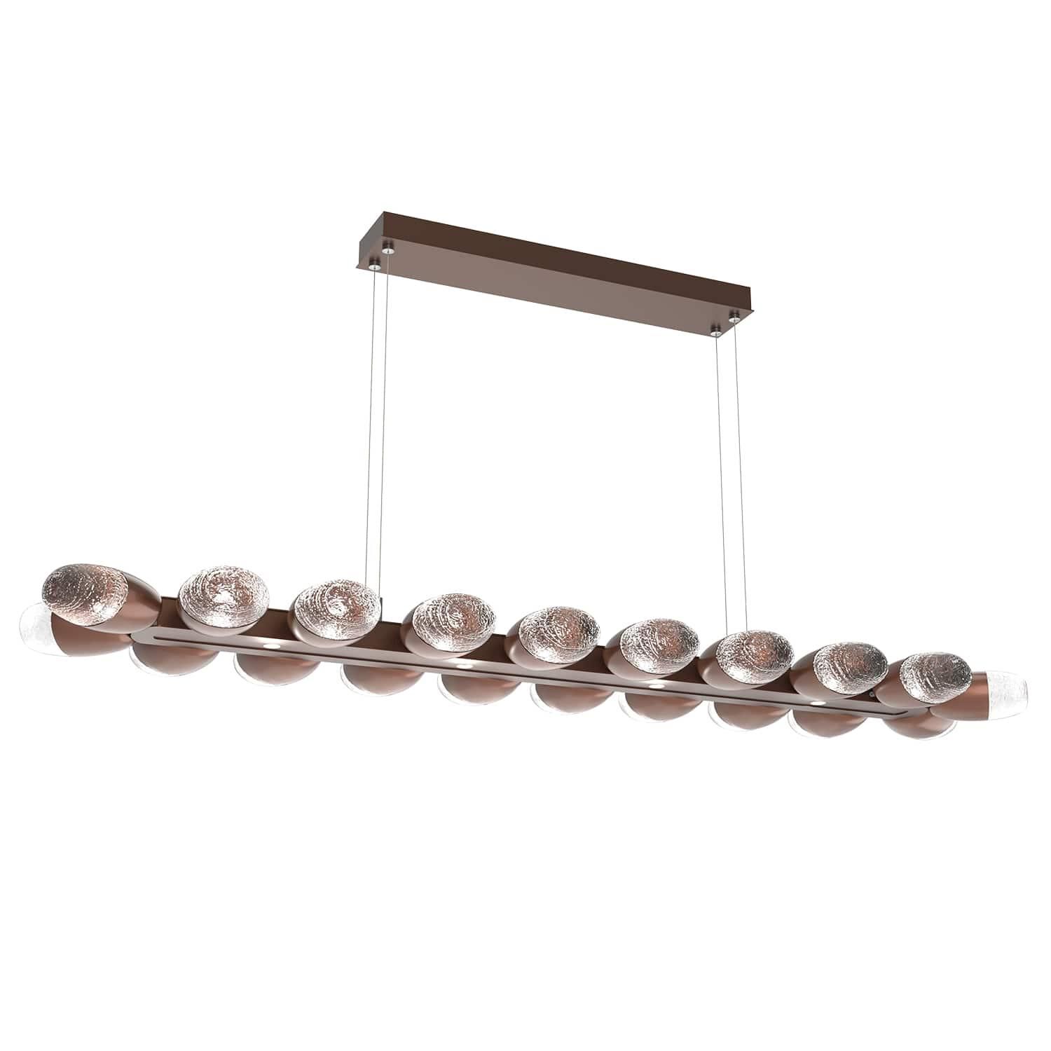 Pebble Linear Suspension Light by Hammerton Studio