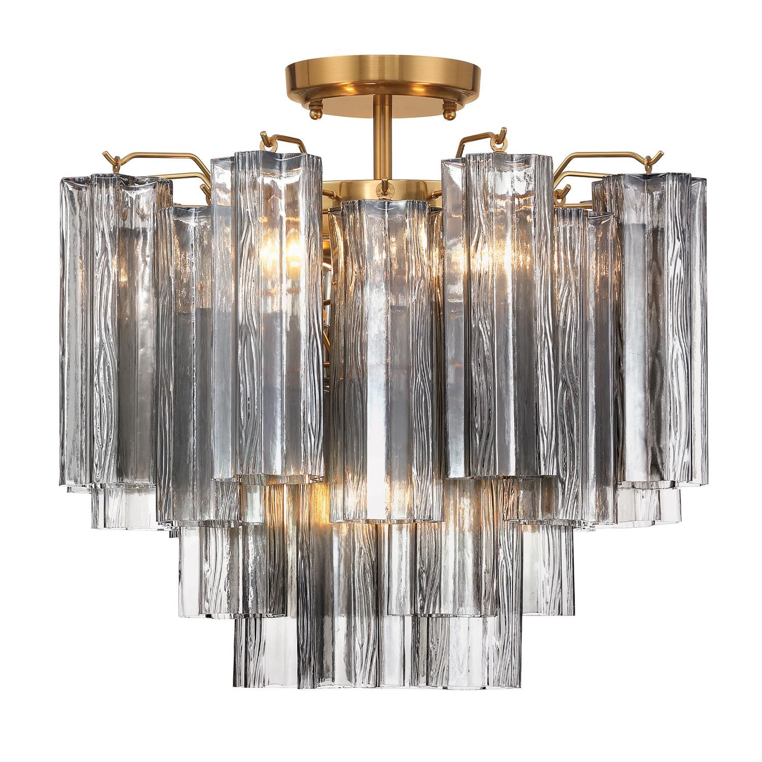 Addis 18 Inch Semi Flush Mount by Crystorama