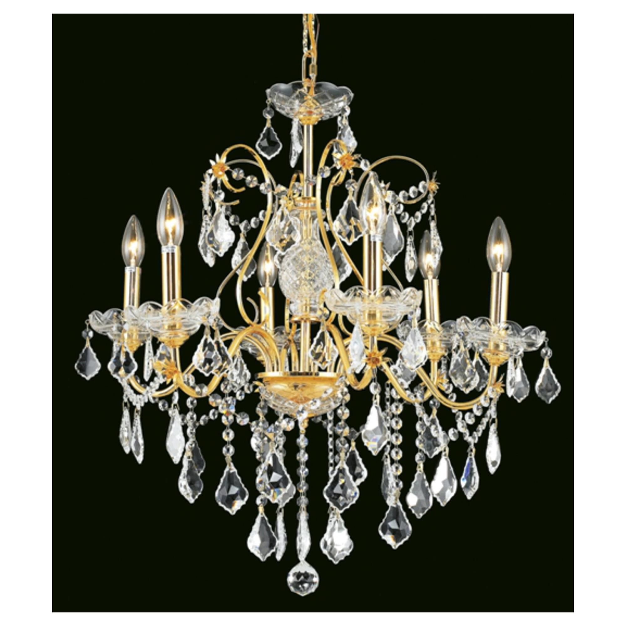 St. Francis 24 Inch 6 Light Chandelier by Elegant Lighting