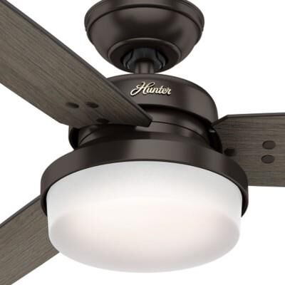 Sentinel 52 Inch Ceiling Fan with Light Kit by Hunter Fan