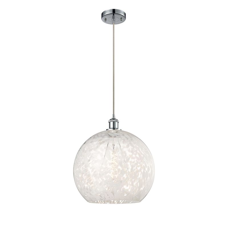 Bruno Marashlian White Mouchette 14 Inch Large Pendant by Innovations Lighting