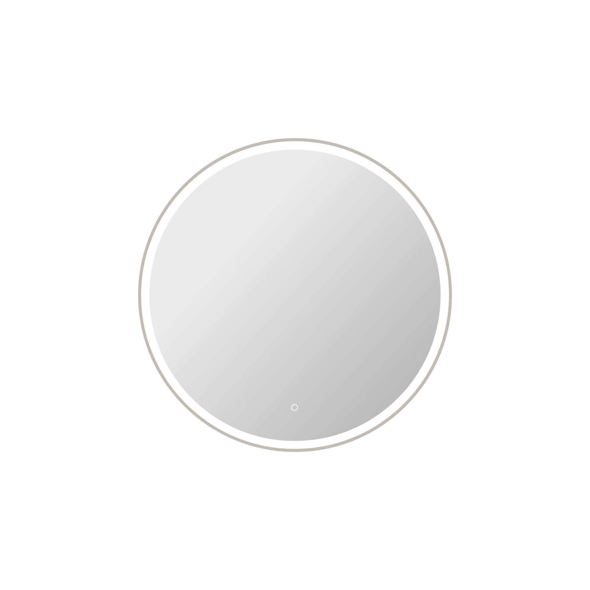 Harmoni 39 Inch Round LED Lighted Mirror by Elegant Decor
