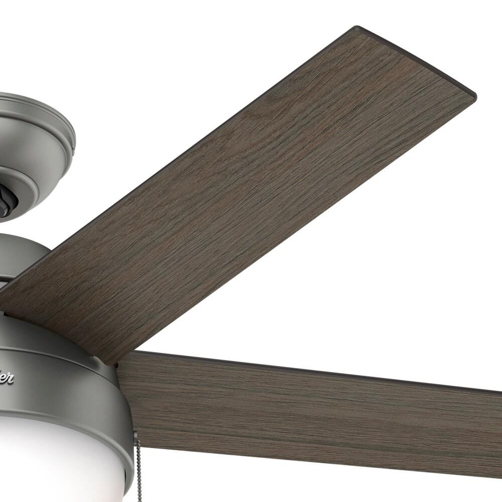 Anslee 46 Inch Ceiling Fan with Light Kit by Hunter Fan